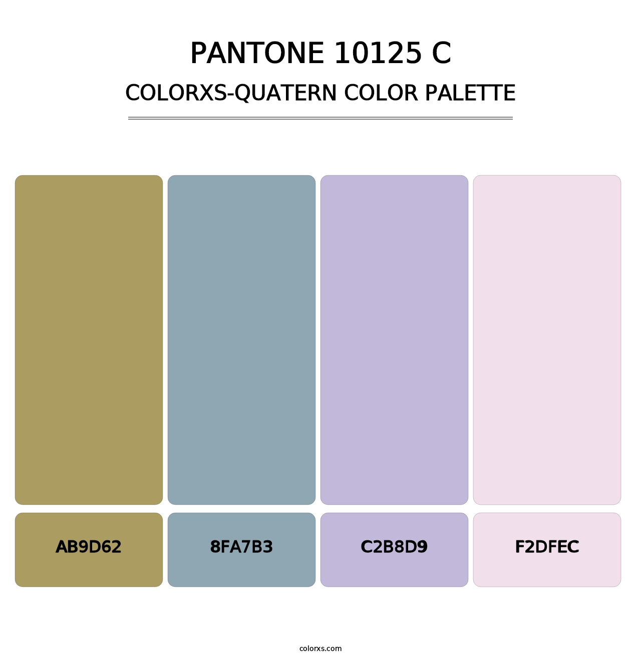 PANTONE 10125 C - Colorxs Quatern Palette