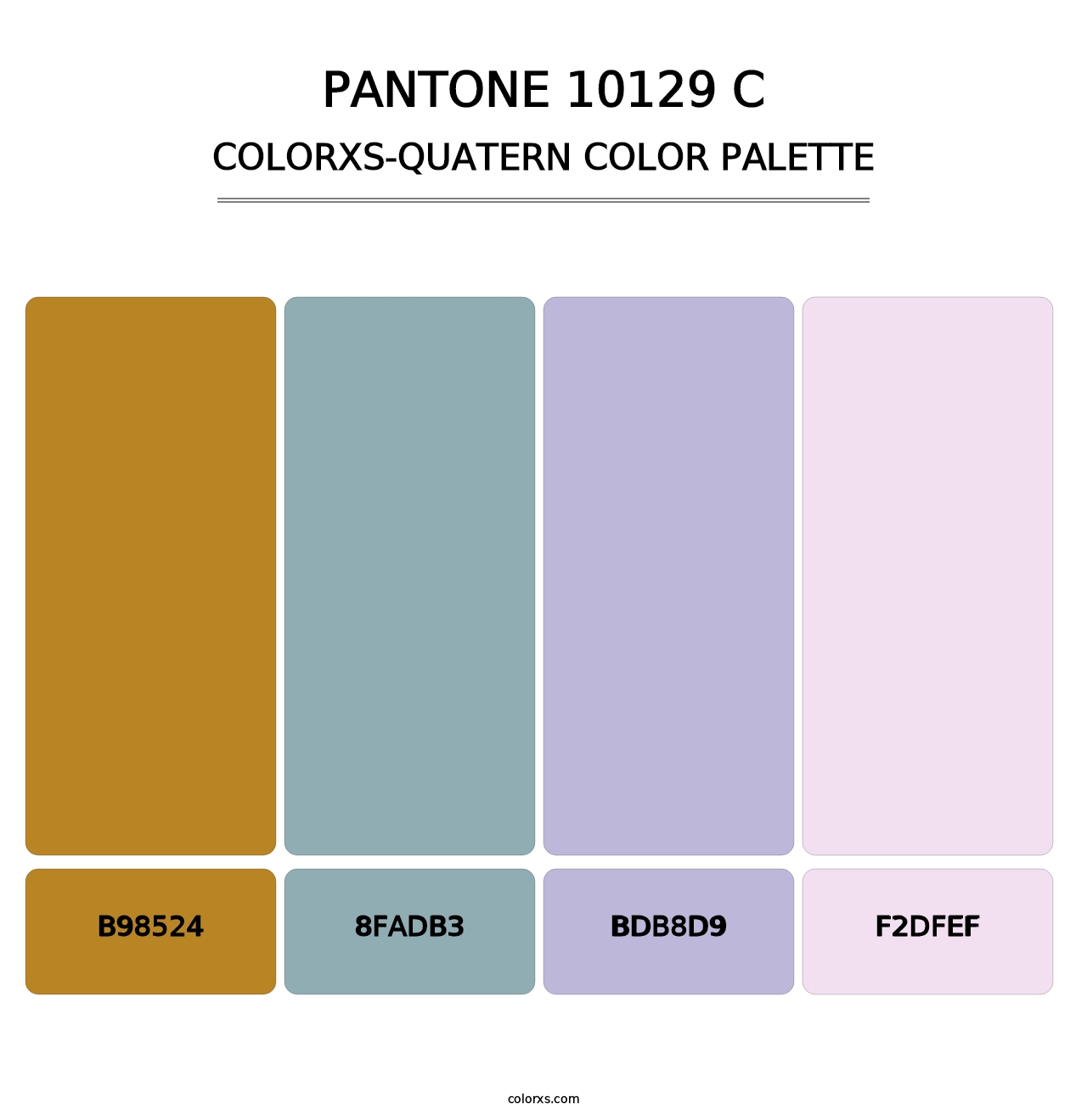 PANTONE 10129 C - Colorxs Quatern Palette