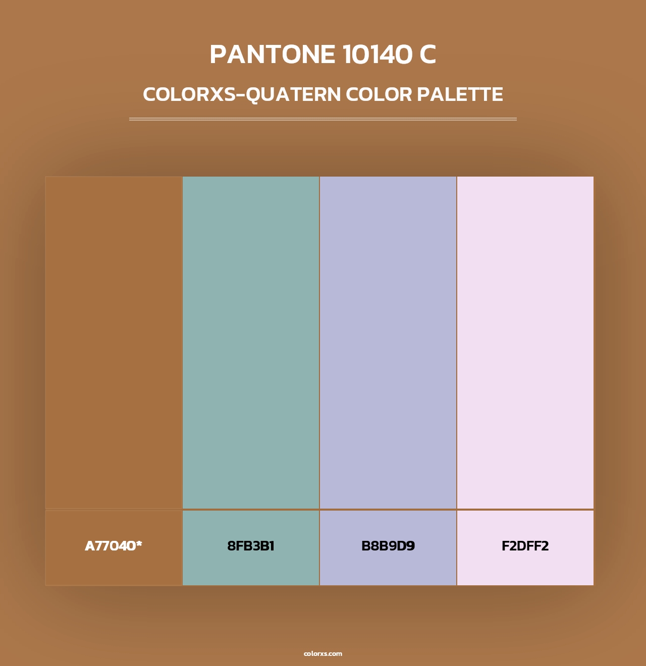 PANTONE 10140 C - Colorxs Quad Palette