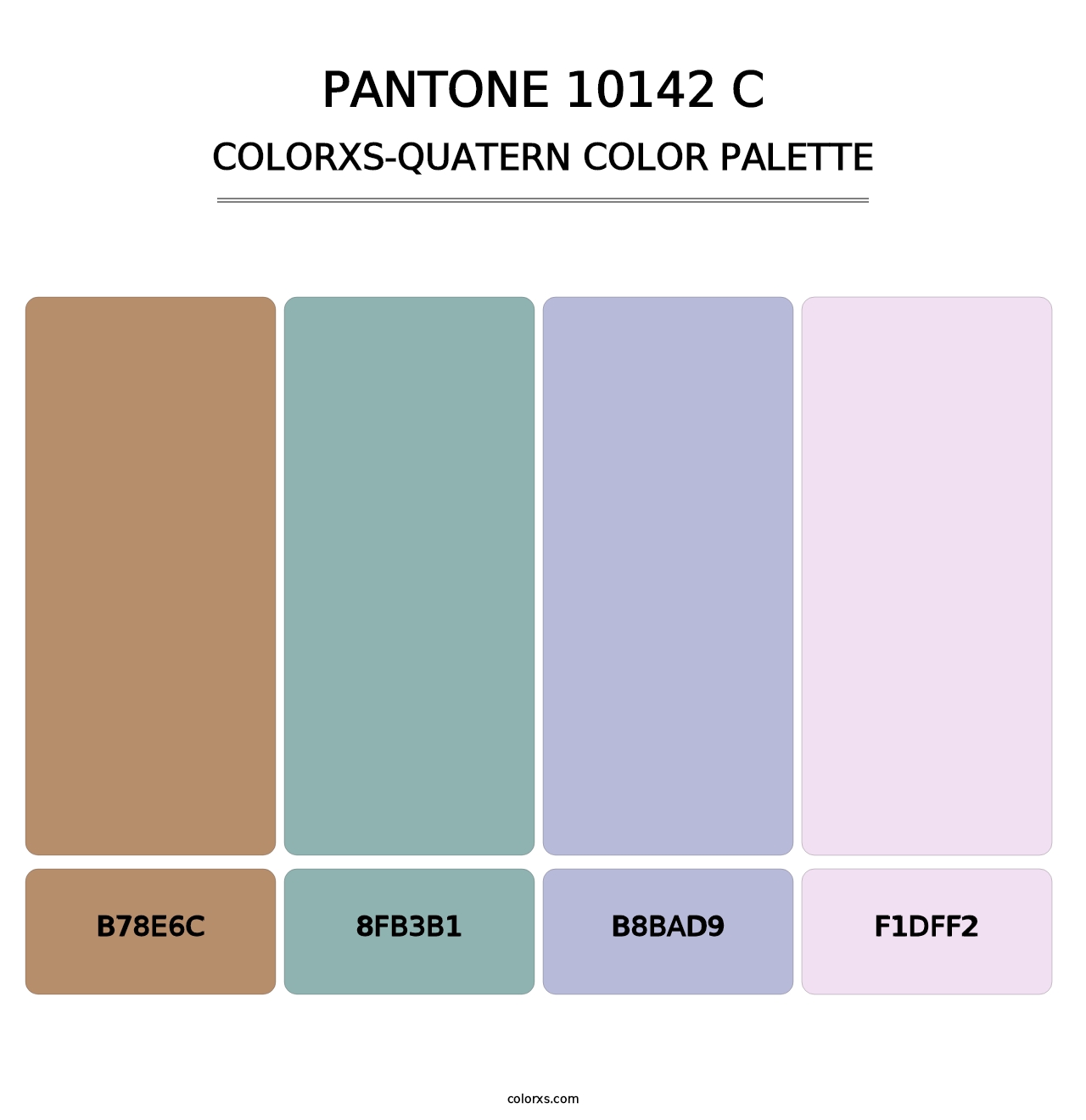 PANTONE 10142 C - Colorxs Quatern Palette