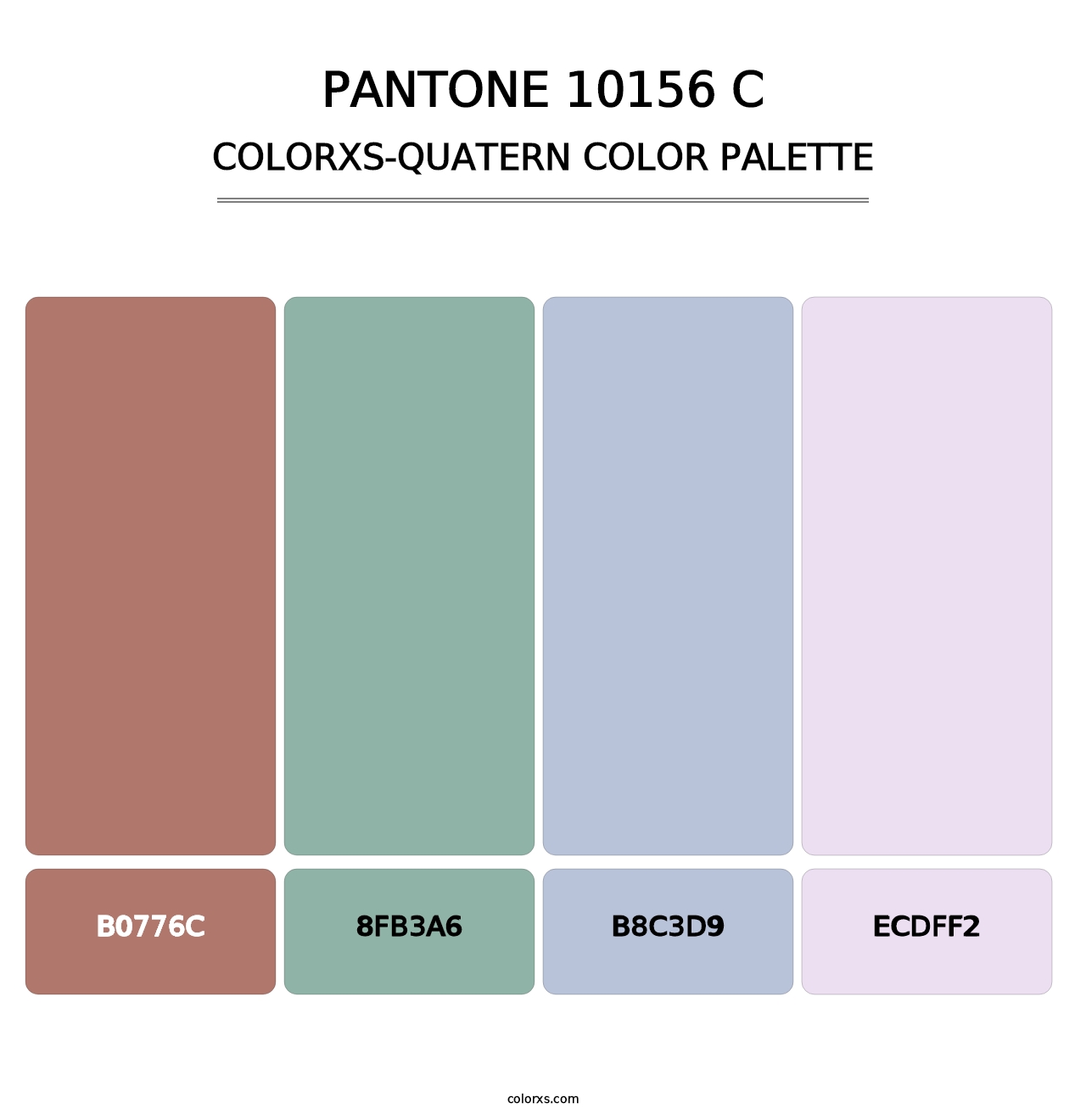 PANTONE 10156 C - Colorxs Quatern Palette