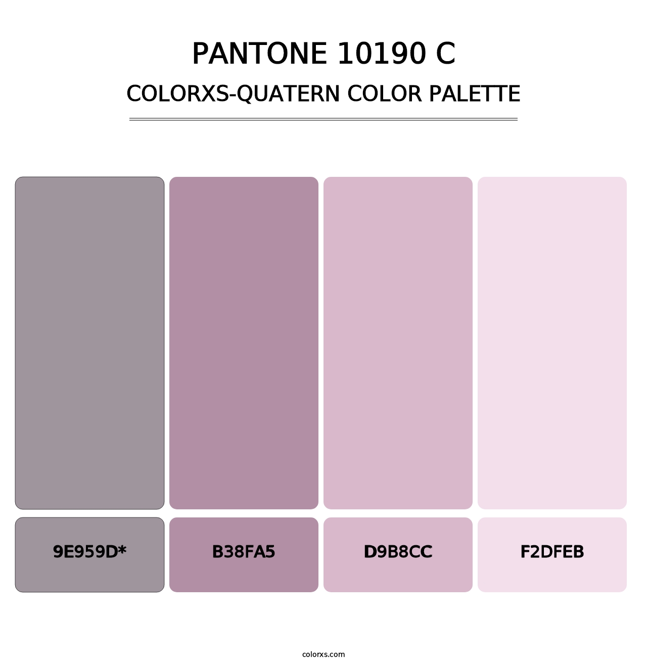 PANTONE 10190 C - Colorxs Quatern Palette