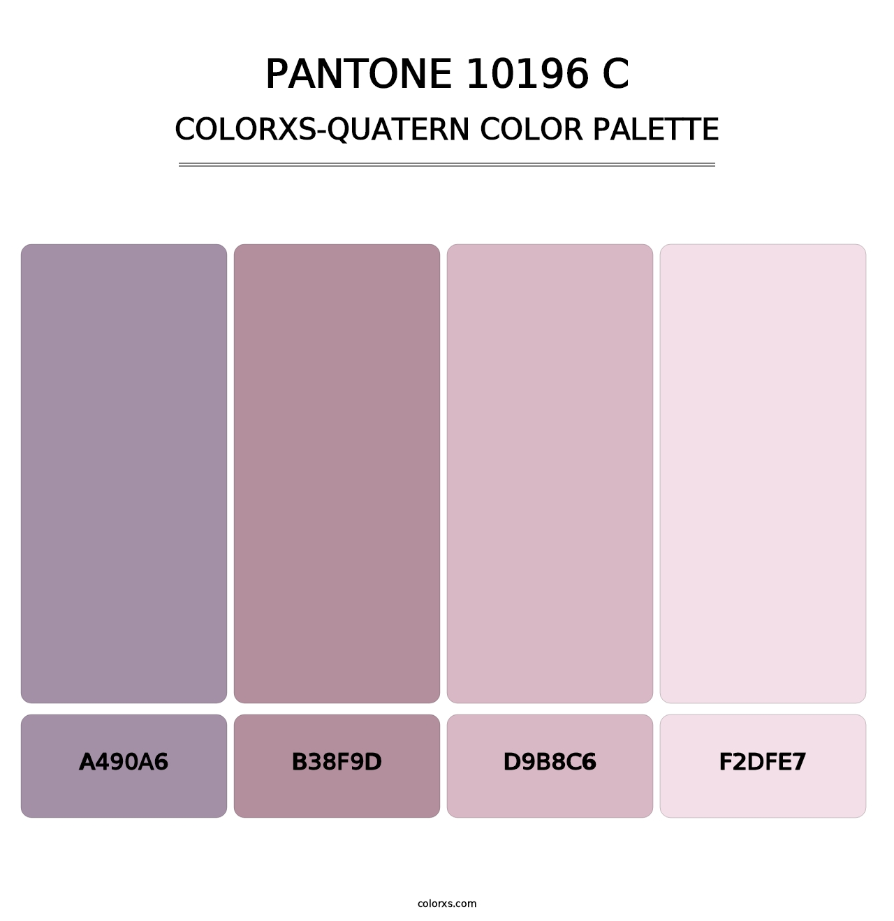 PANTONE 10196 C - Colorxs Quatern Palette