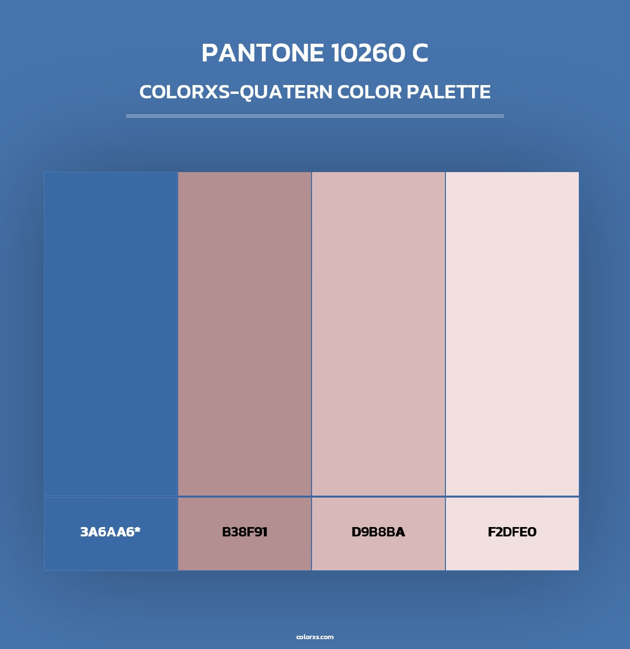 PANTONE 10260 C - Colorxs Quad Palette
