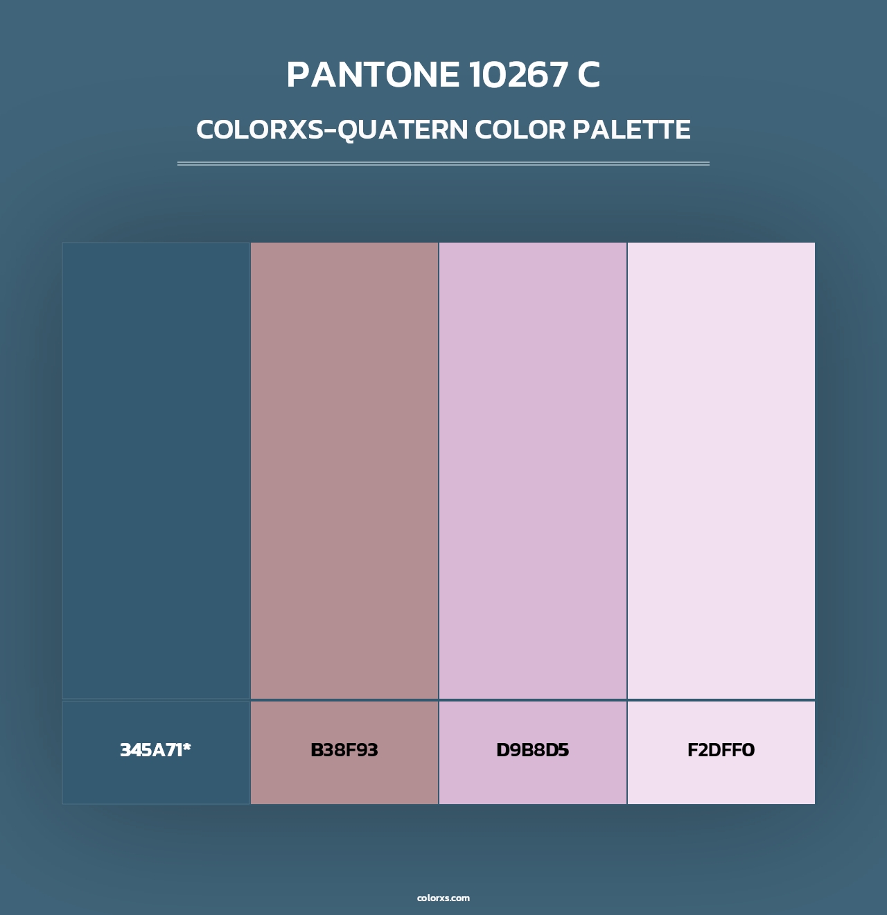 PANTONE 10267 C - Colorxs Quad Palette