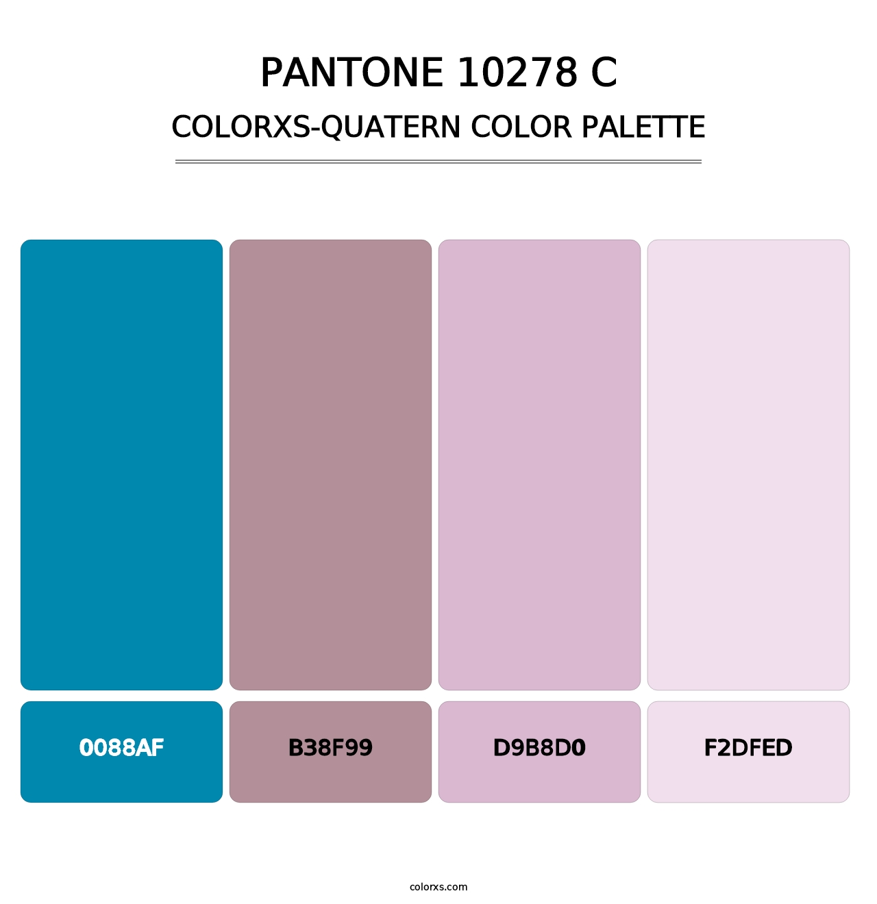 PANTONE 10278 C - Colorxs Quatern Palette