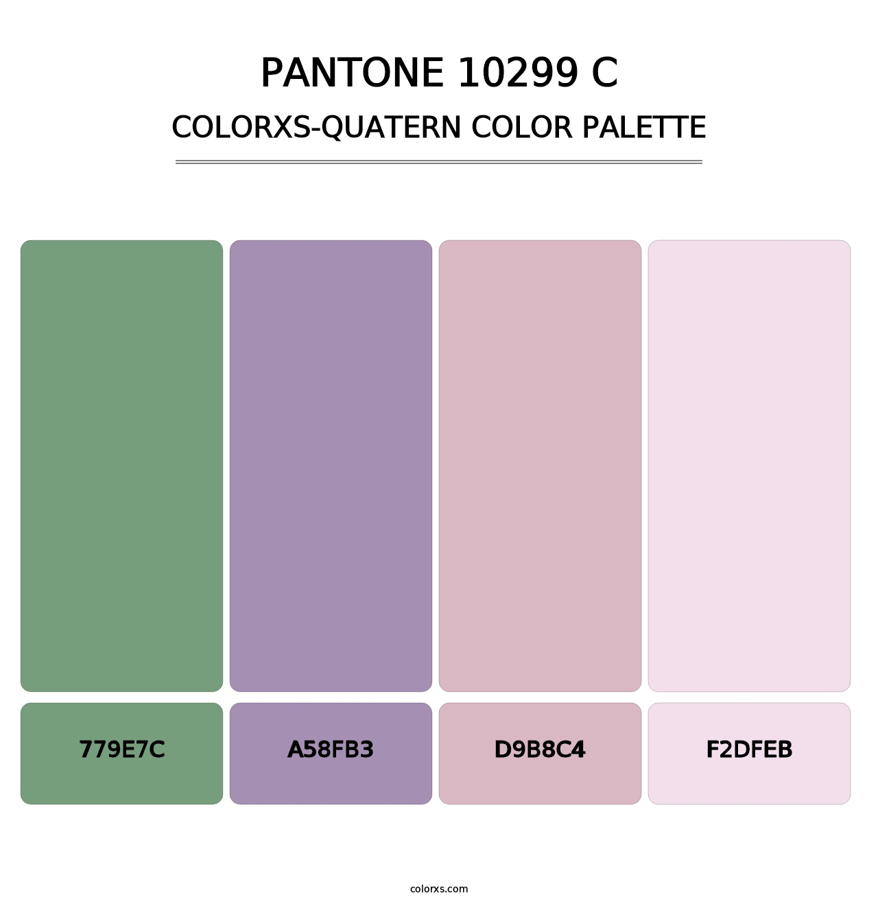 PANTONE 10299 C - Colorxs Quatern Palette