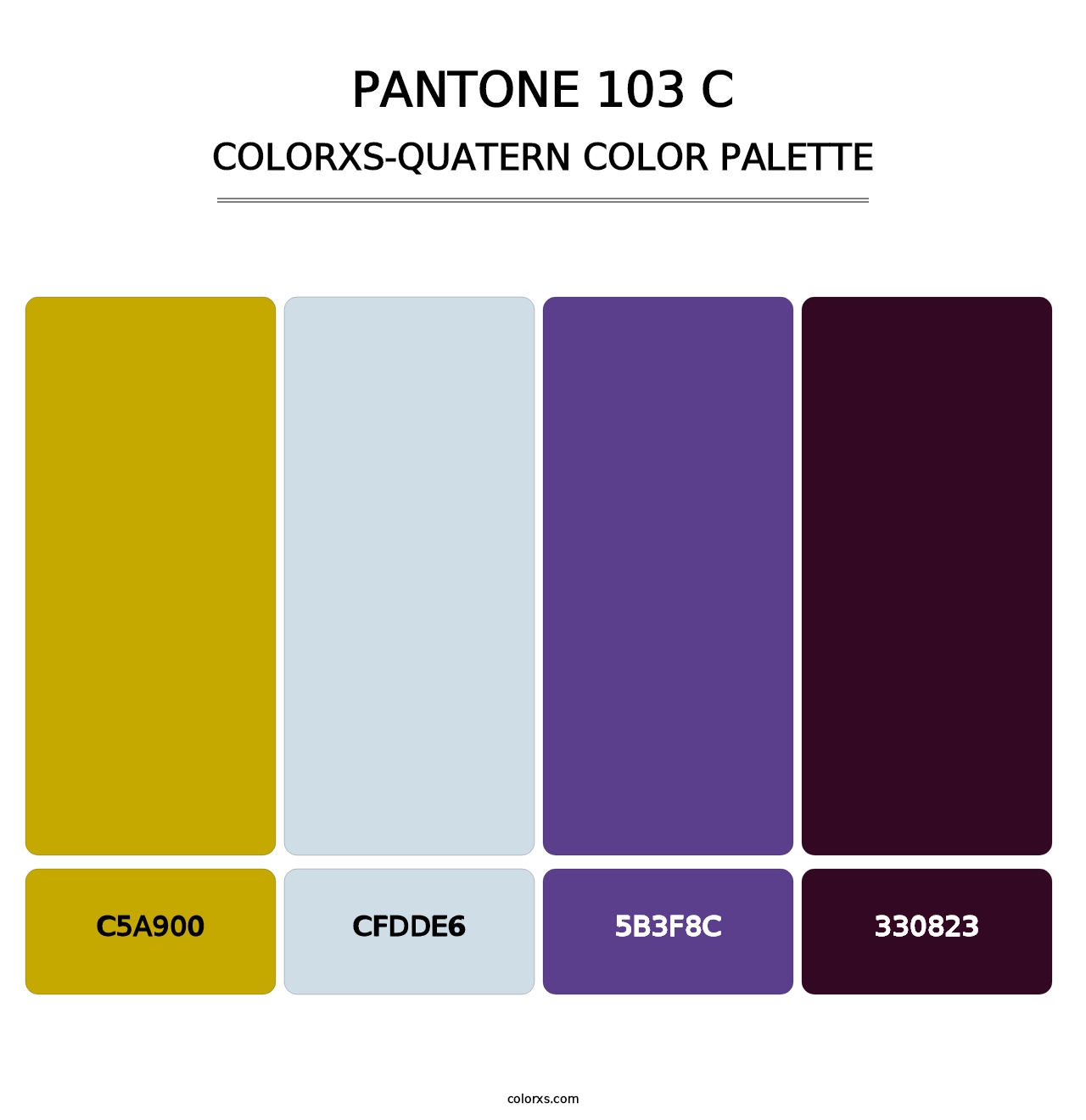 PANTONE 103 C - Colorxs Quatern Palette
