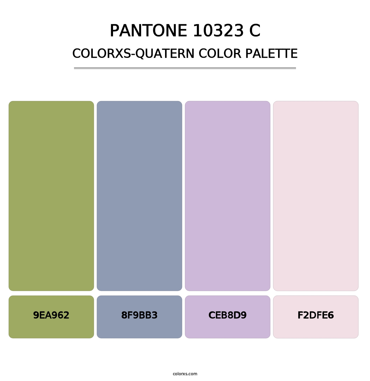 PANTONE 10323 C - Colorxs Quatern Palette