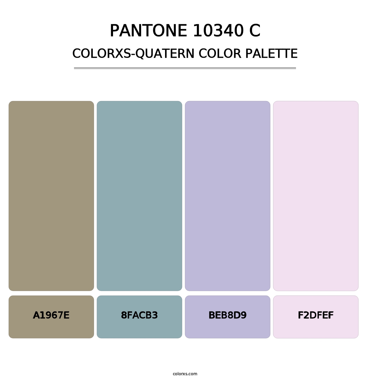 PANTONE 10340 C - Colorxs Quatern Palette