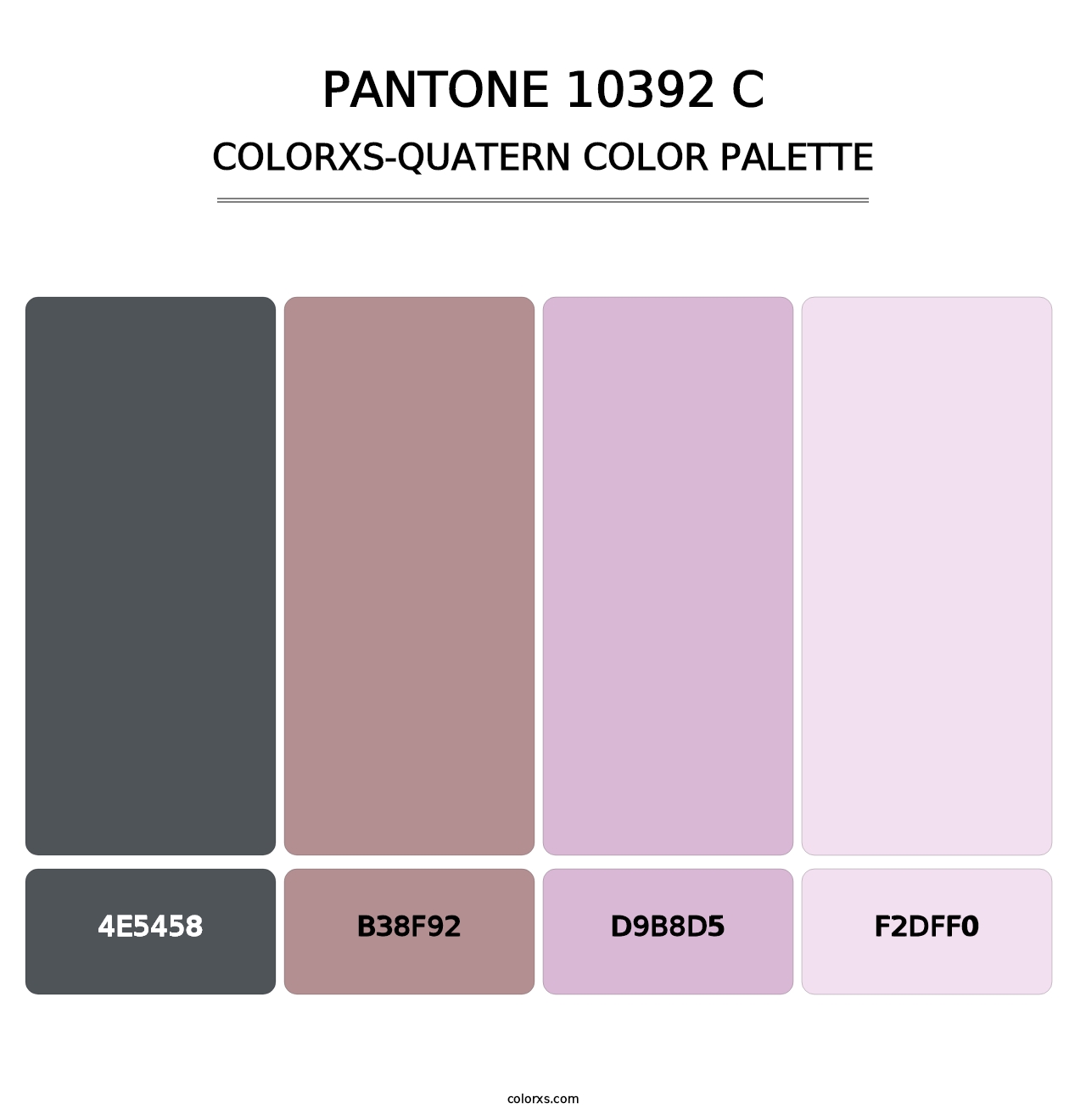 PANTONE 10392 C - Colorxs Quatern Palette