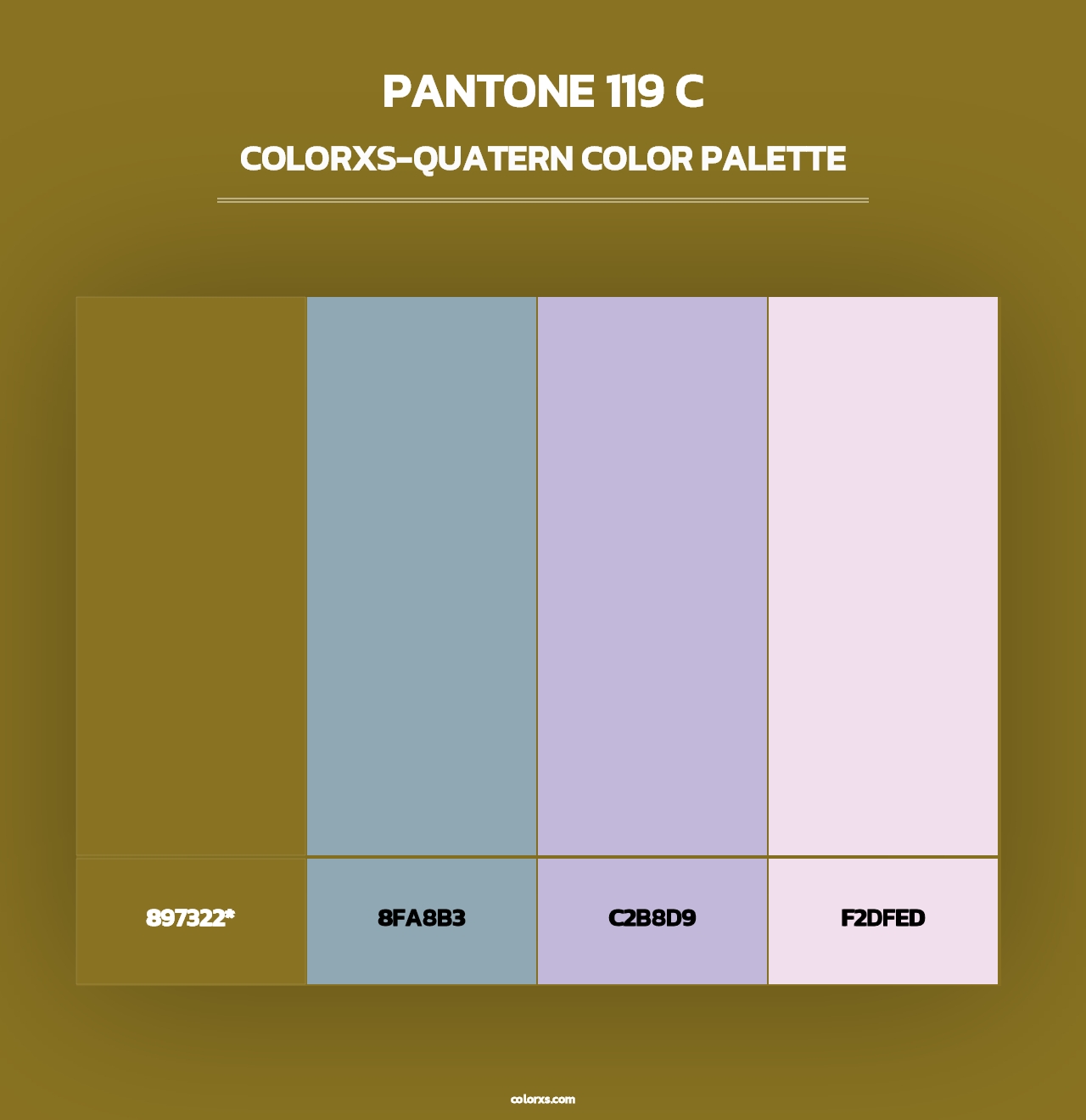 PANTONE 119 C - Colorxs Quad Palette