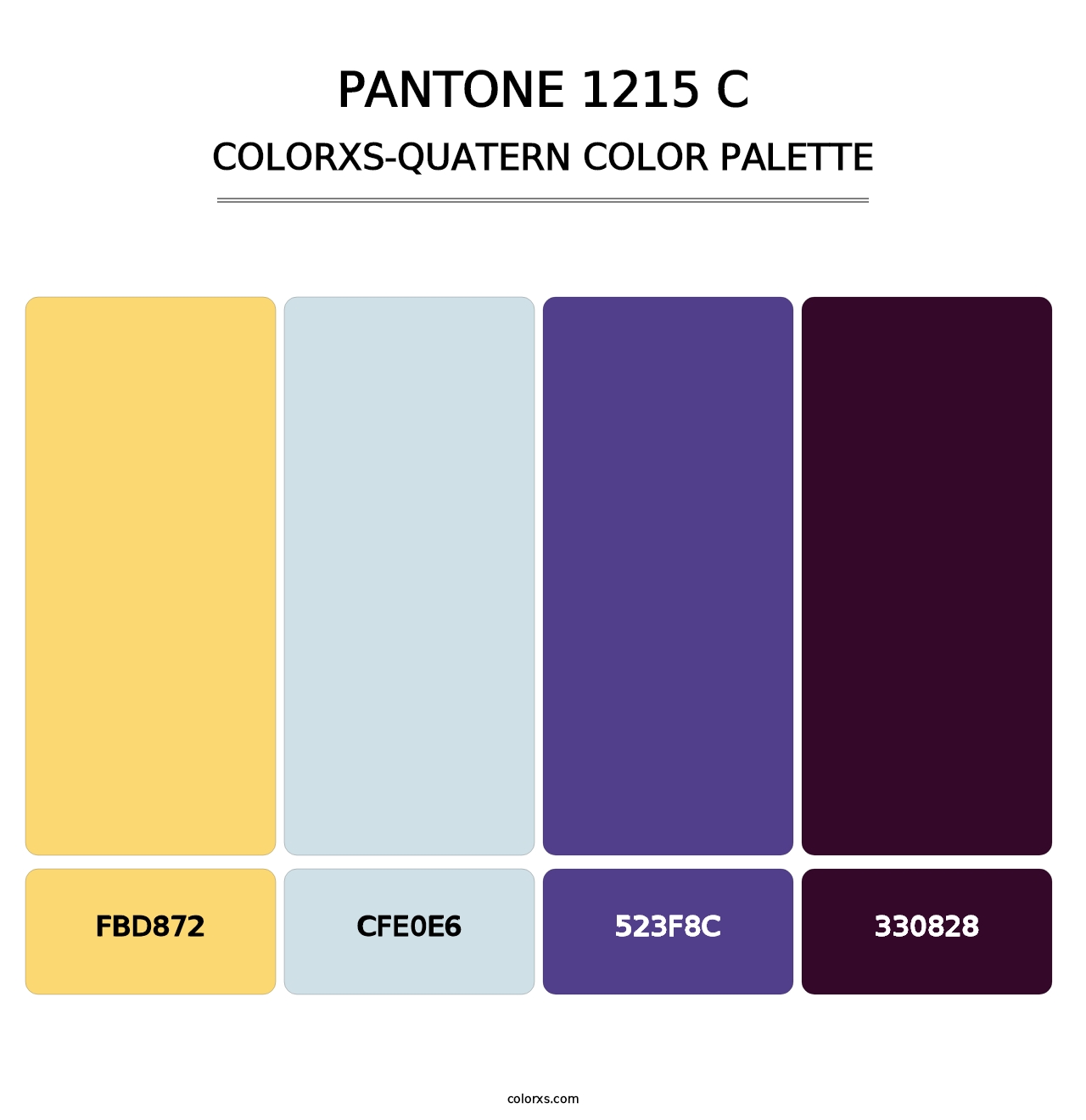 PANTONE 1215 C - Colorxs Quatern Palette