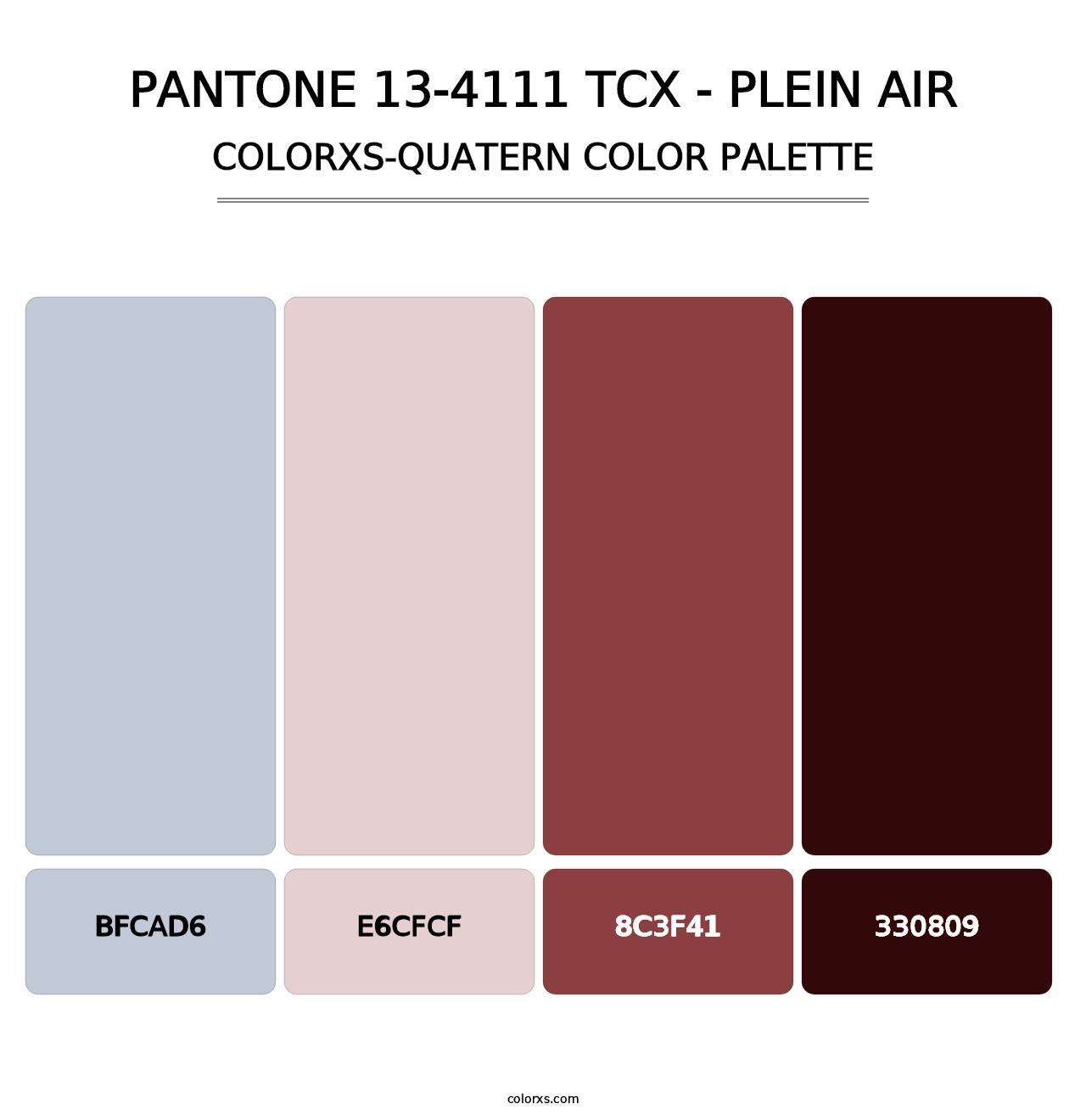 PANTONE 13-4111 TCX - Plein Air - Colorxs Quatern Palette