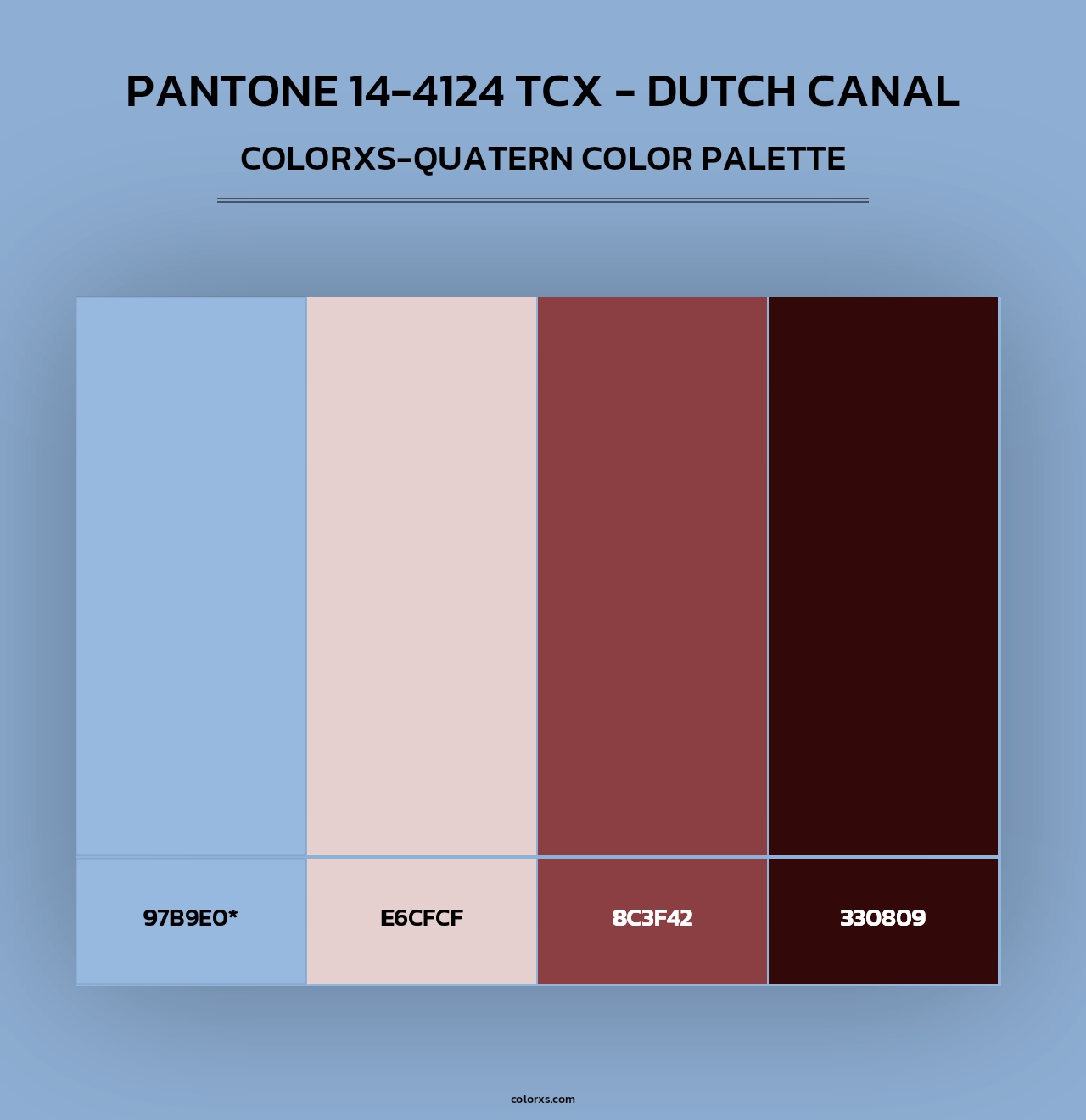 Pantone 14-4124 TCX - Dutch Canal - Colorxs Quad Palette