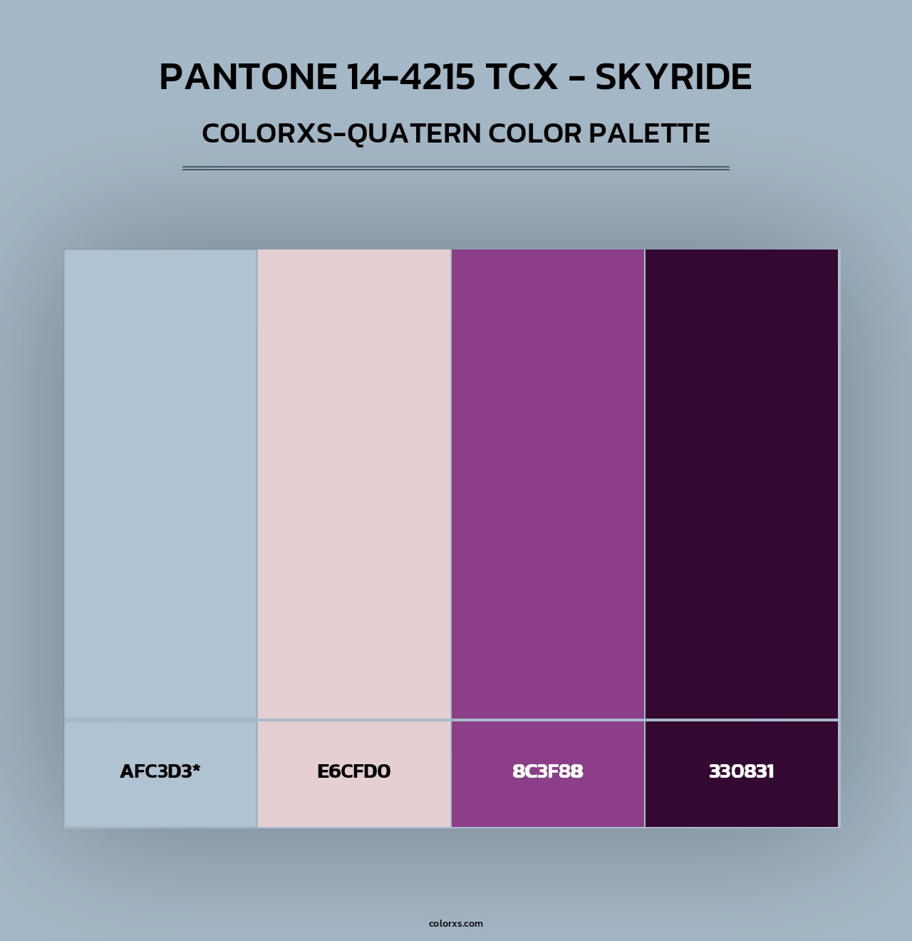 Pantone 14-4215 TCX - Skyride - Colorxs Quad Palette