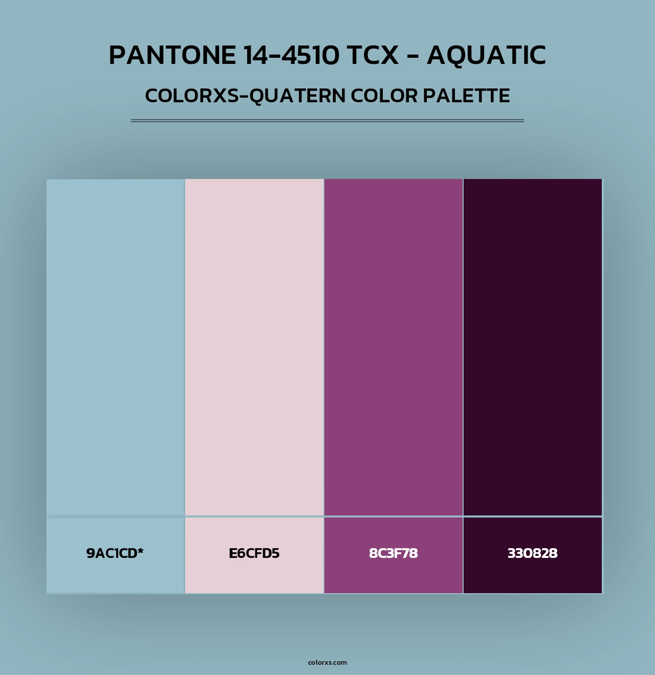 PANTONE 14-4510 TCX - Aquatic - Colorxs Quad Palette