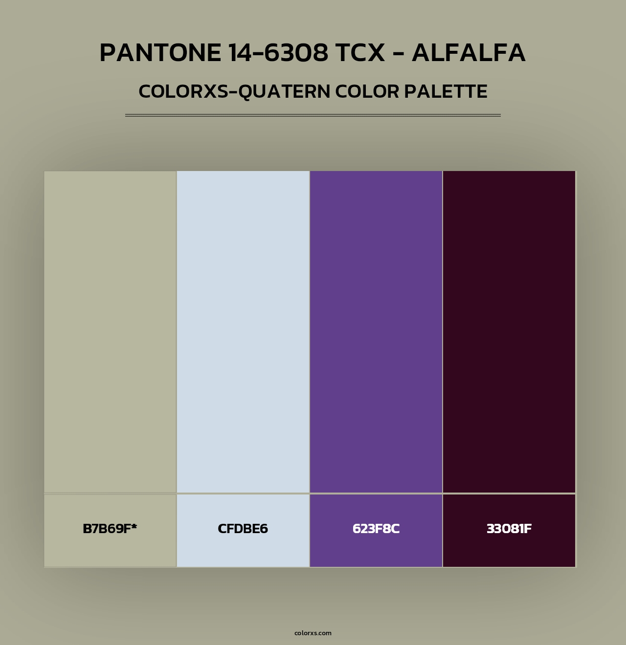 Pantone 14-6308 TCX - Alfalfa - Colorxs Quad Palette