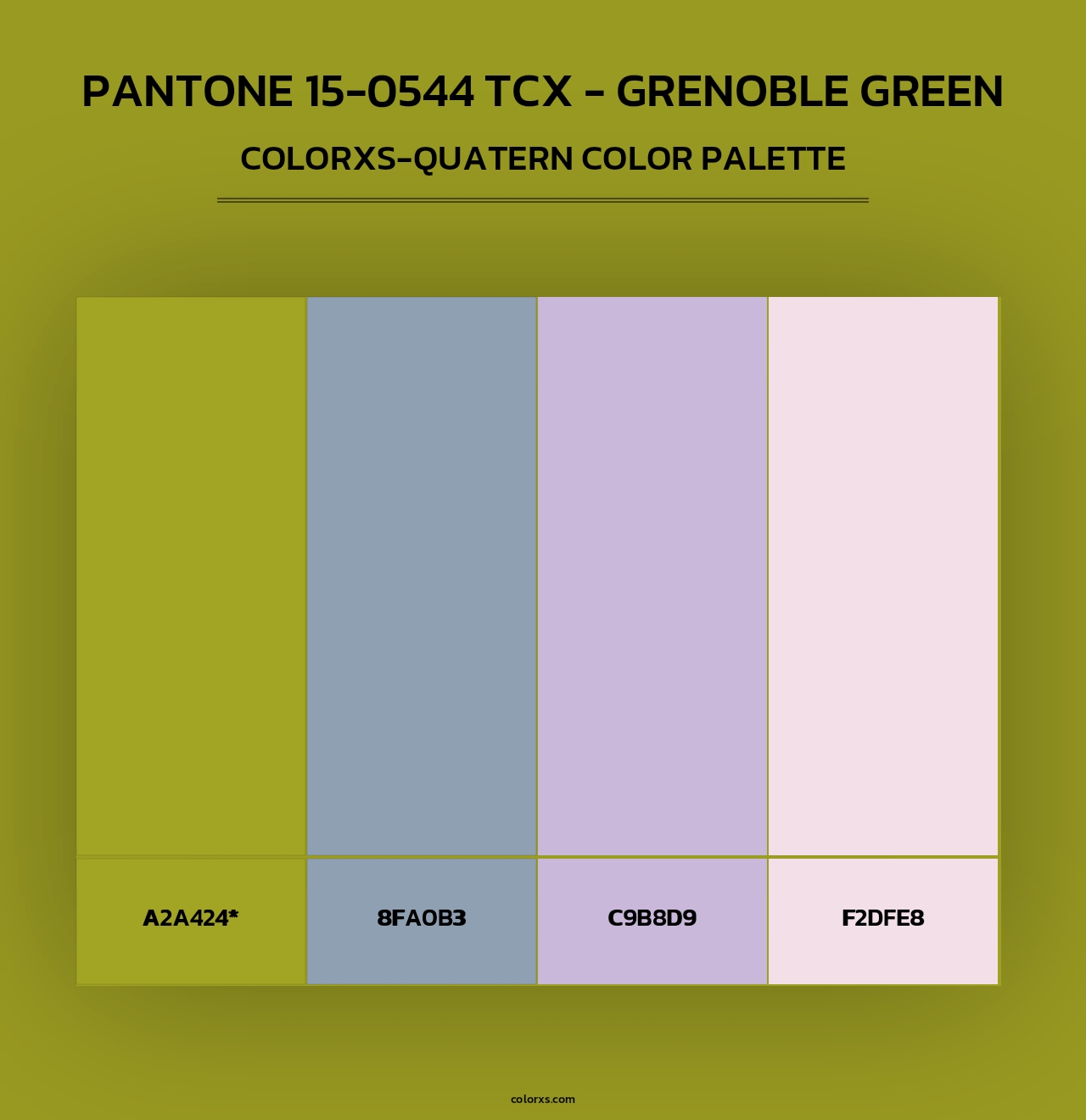 PANTONE 15-0544 TCX - Grenoble Green - Colorxs Quad Palette