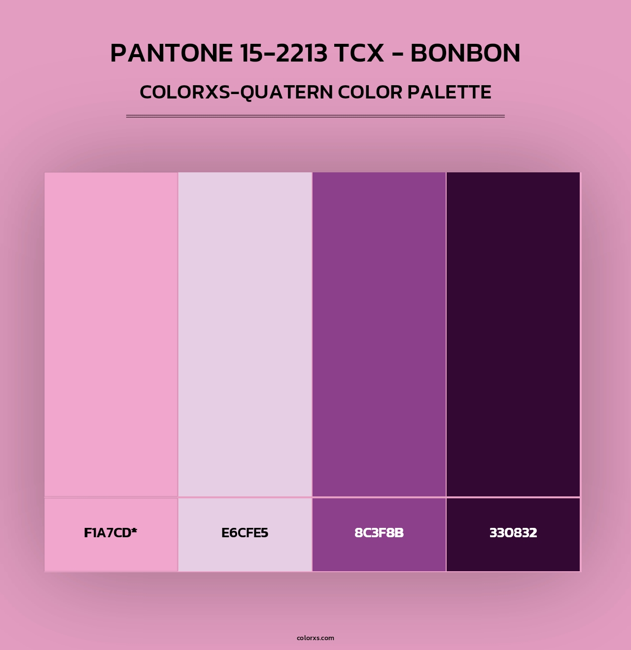 PANTONE 15-2213 TCX - Bonbon - Colorxs Quad Palette