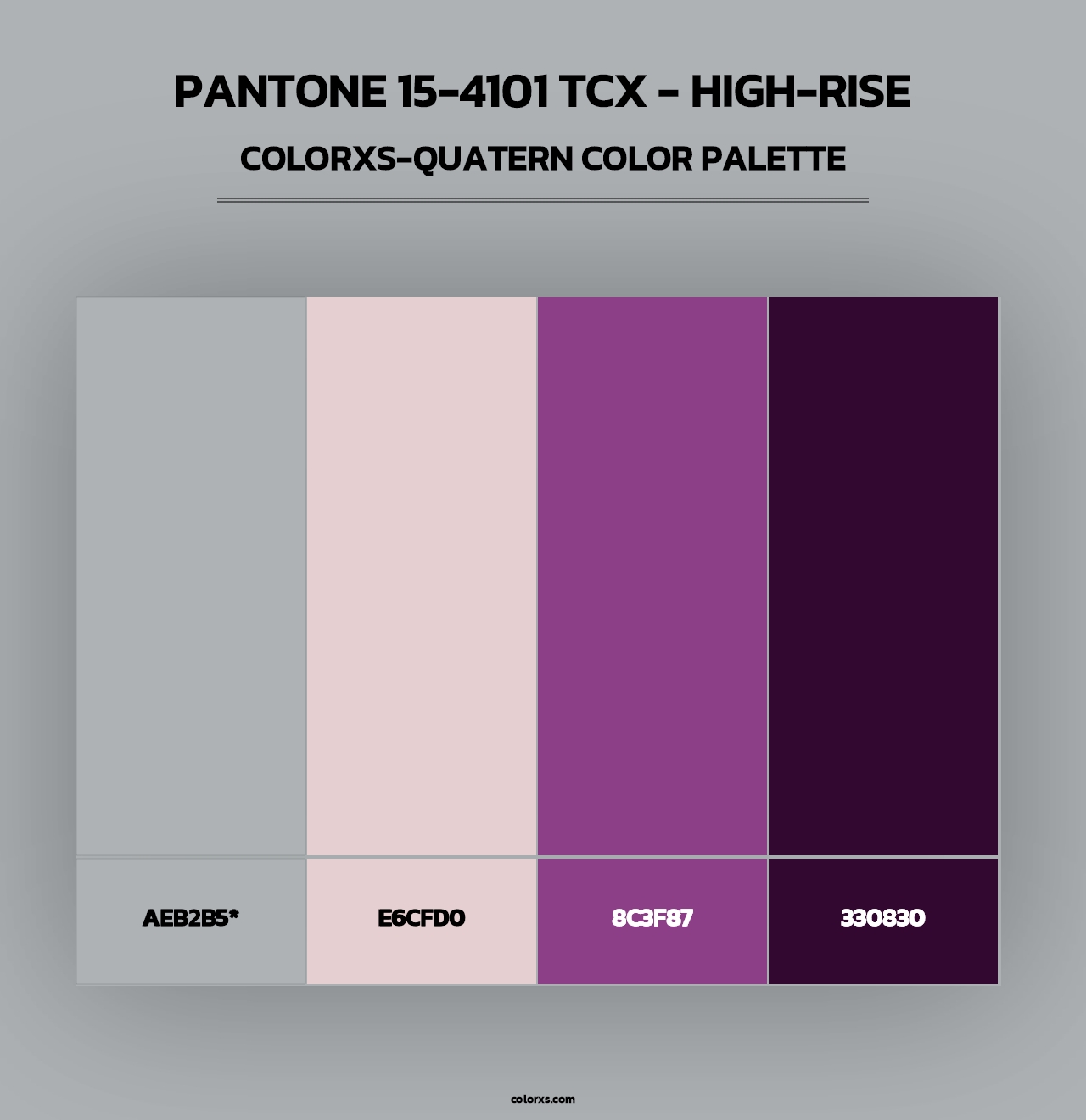 PANTONE 15-4101 TCX - High-rise - Colorxs Quatern Palette