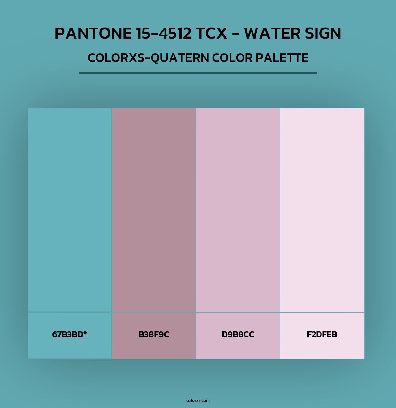 PANTONE 15-4512 TCX - Water Sign - Colorxs Quad Palette