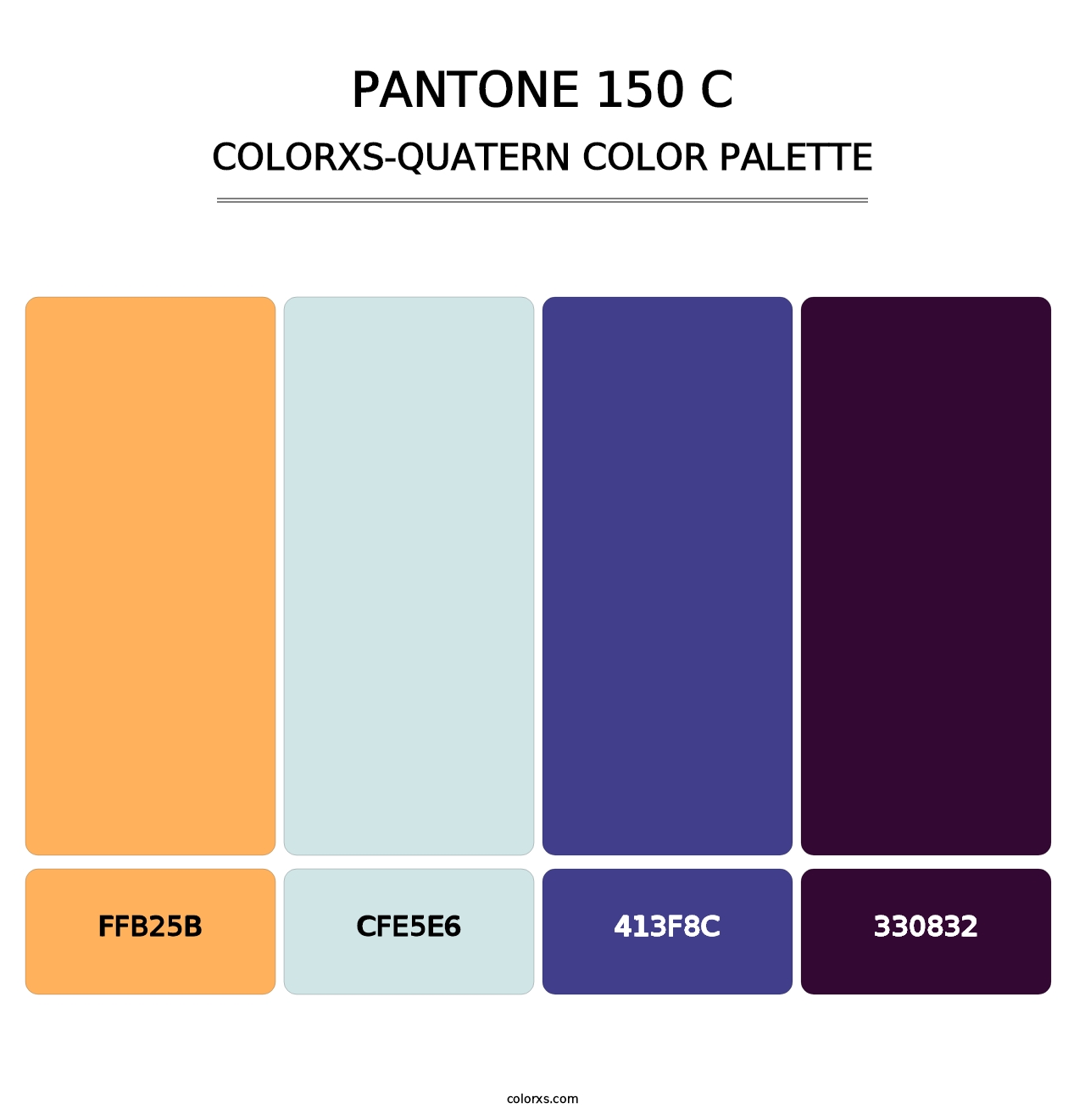 PANTONE 150 C - Colorxs Quatern Palette