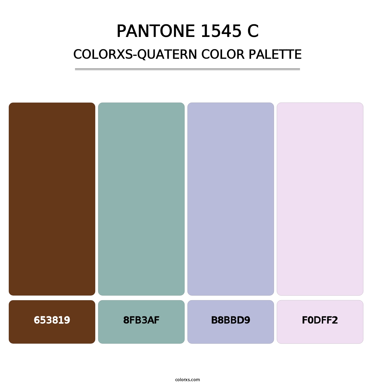 PANTONE 1545 C - Colorxs Quatern Palette