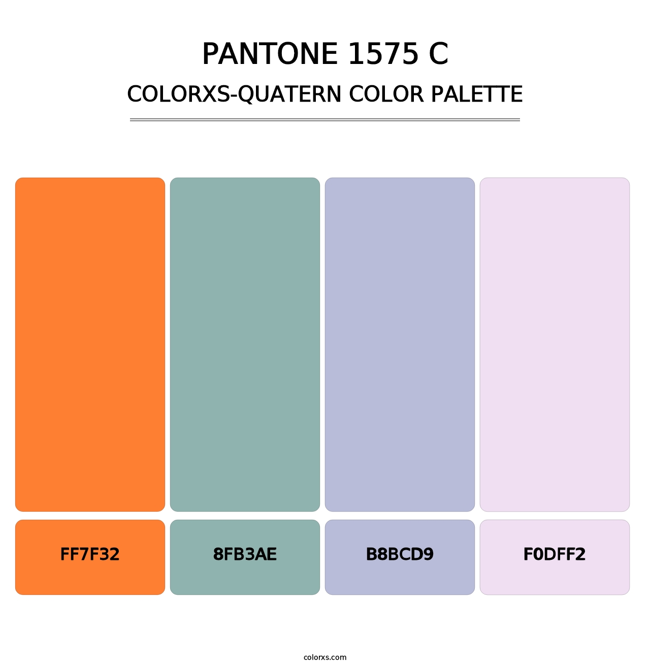 PANTONE 1575 C - Colorxs Quatern Palette