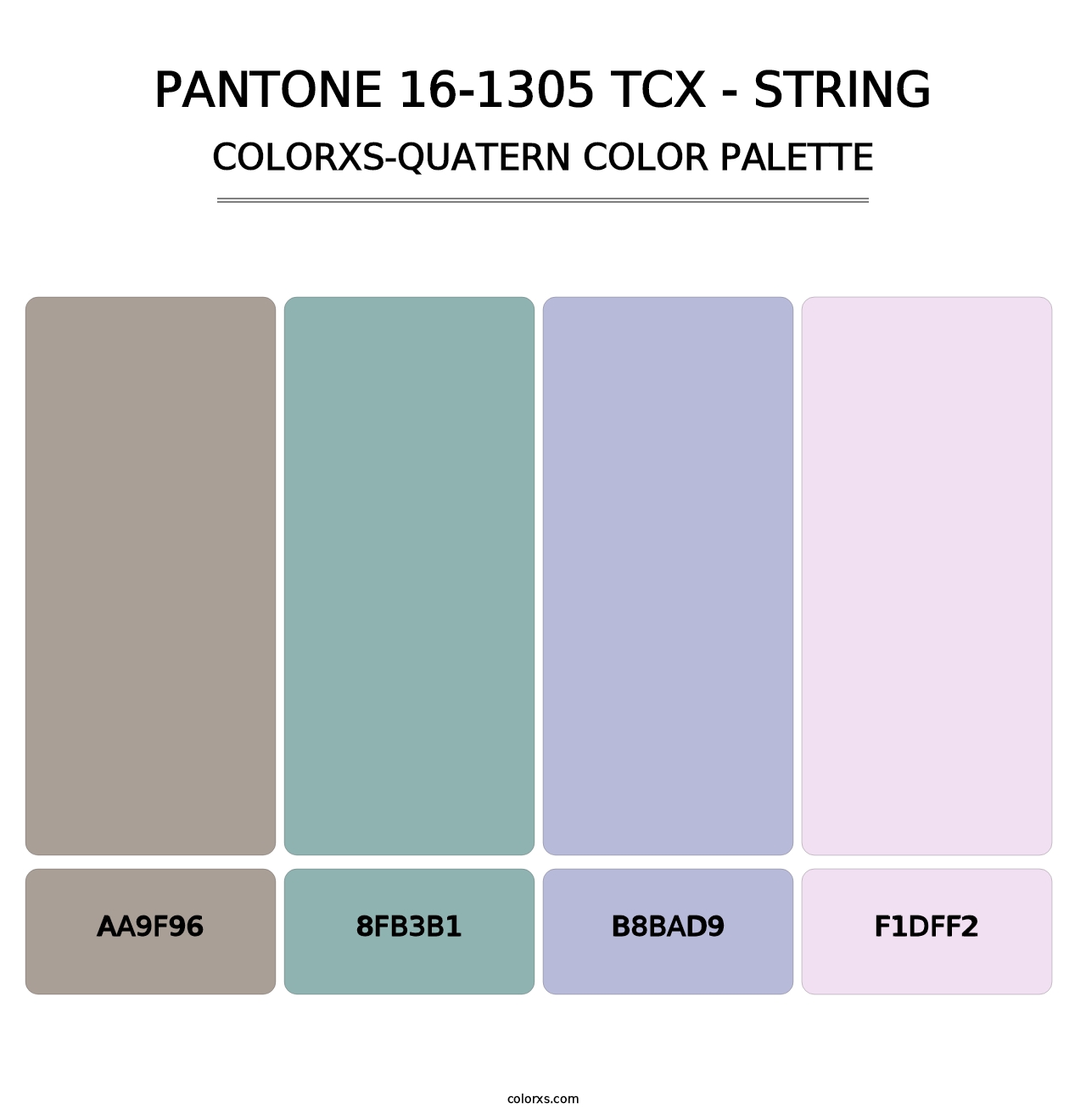 PANTONE 16-1305 TCX - String - Colorxs Quatern Palette