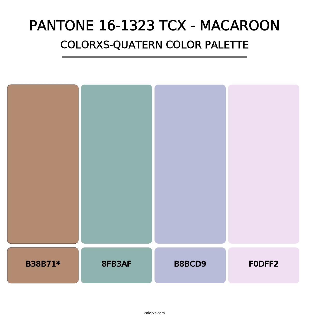 PANTONE 16-1323 TCX - Macaroon - Colorxs Quatern Palette
