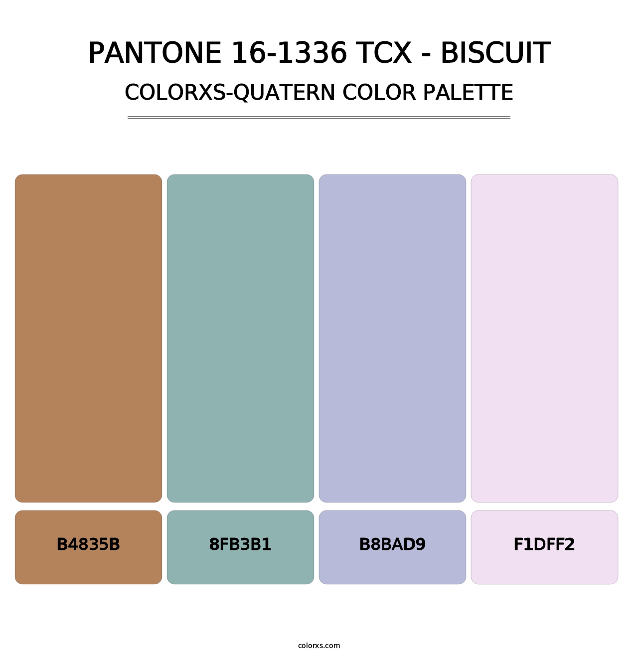 PANTONE 16-1336 TCX - Biscuit - Colorxs Quatern Palette