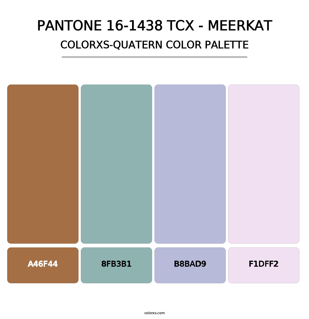PANTONE 16-1438 TCX - Meerkat - Colorxs Quatern Palette