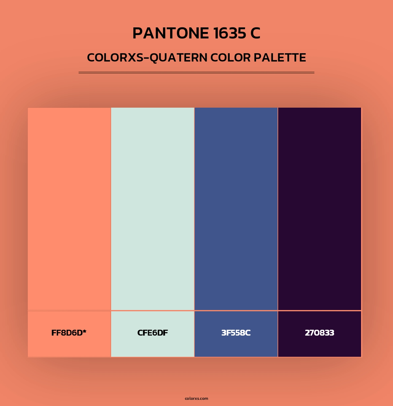 PANTONE 1635 C - Colorxs Quad Palette