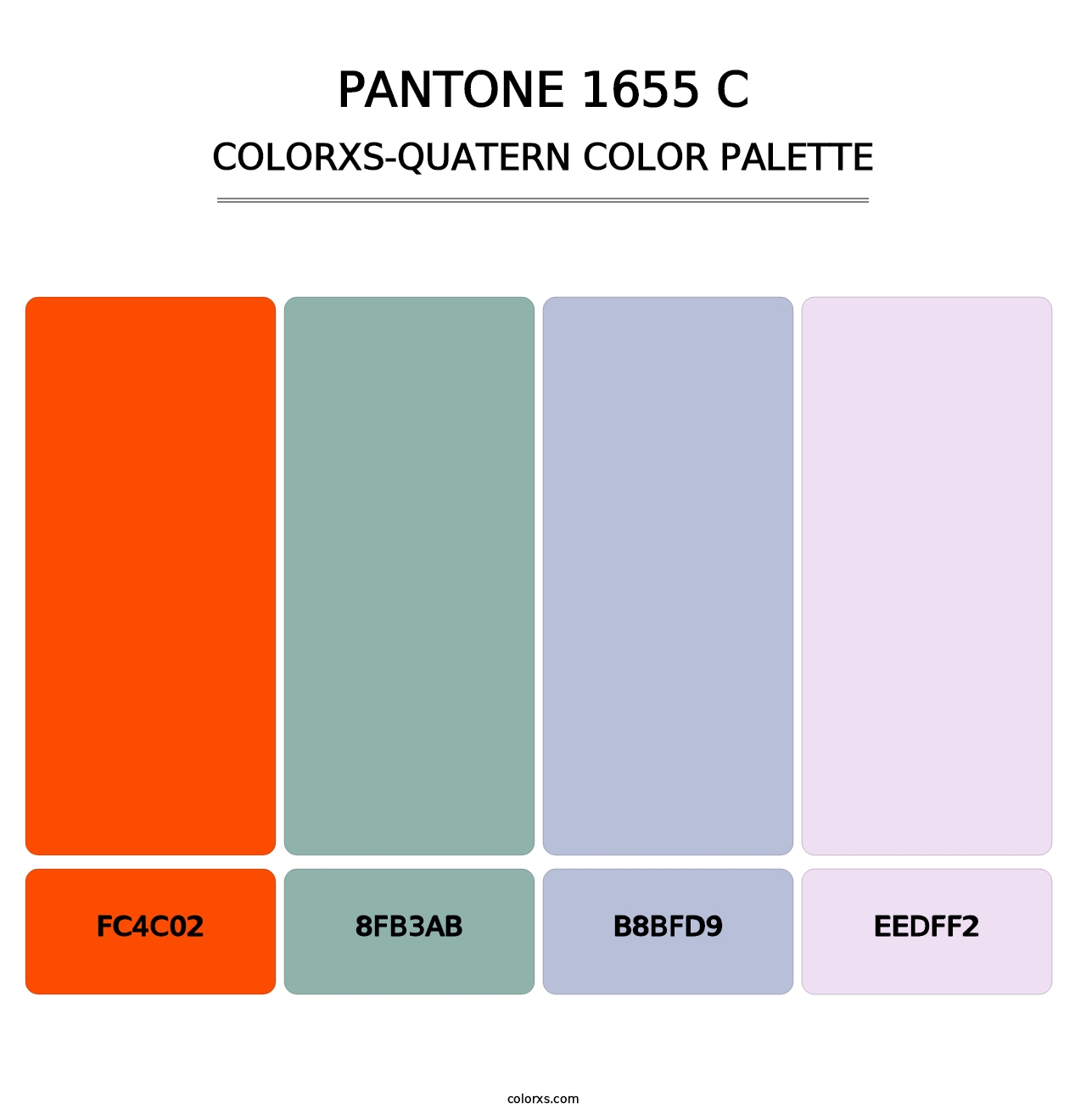 PANTONE 1655 C - Colorxs Quatern Palette