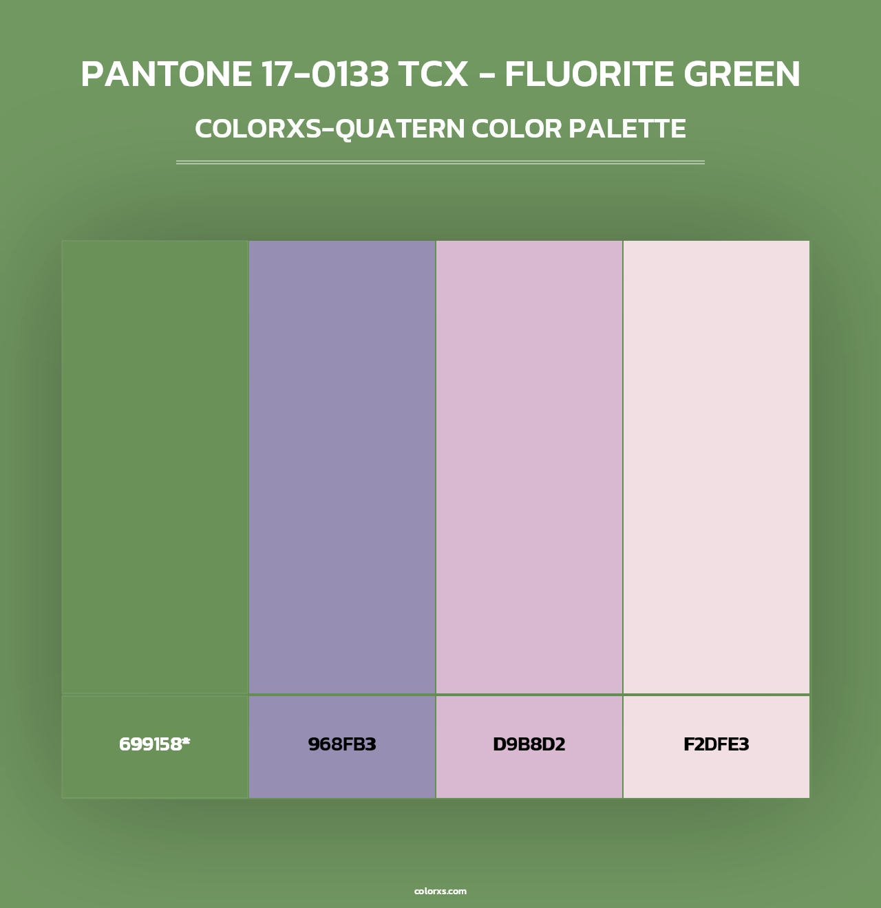 PANTONE 17-0133 TCX - Fluorite Green - Colorxs Quad Palette
