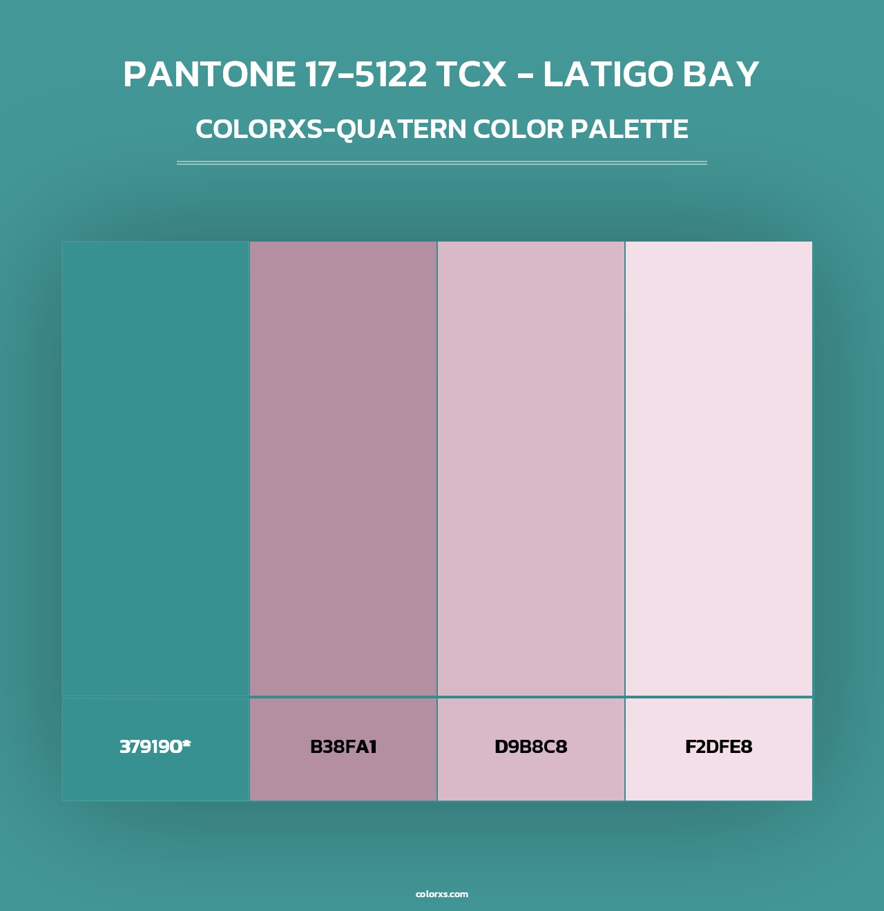 PANTONE 17-5122 TCX - Latigo Bay - Colorxs Quad Palette