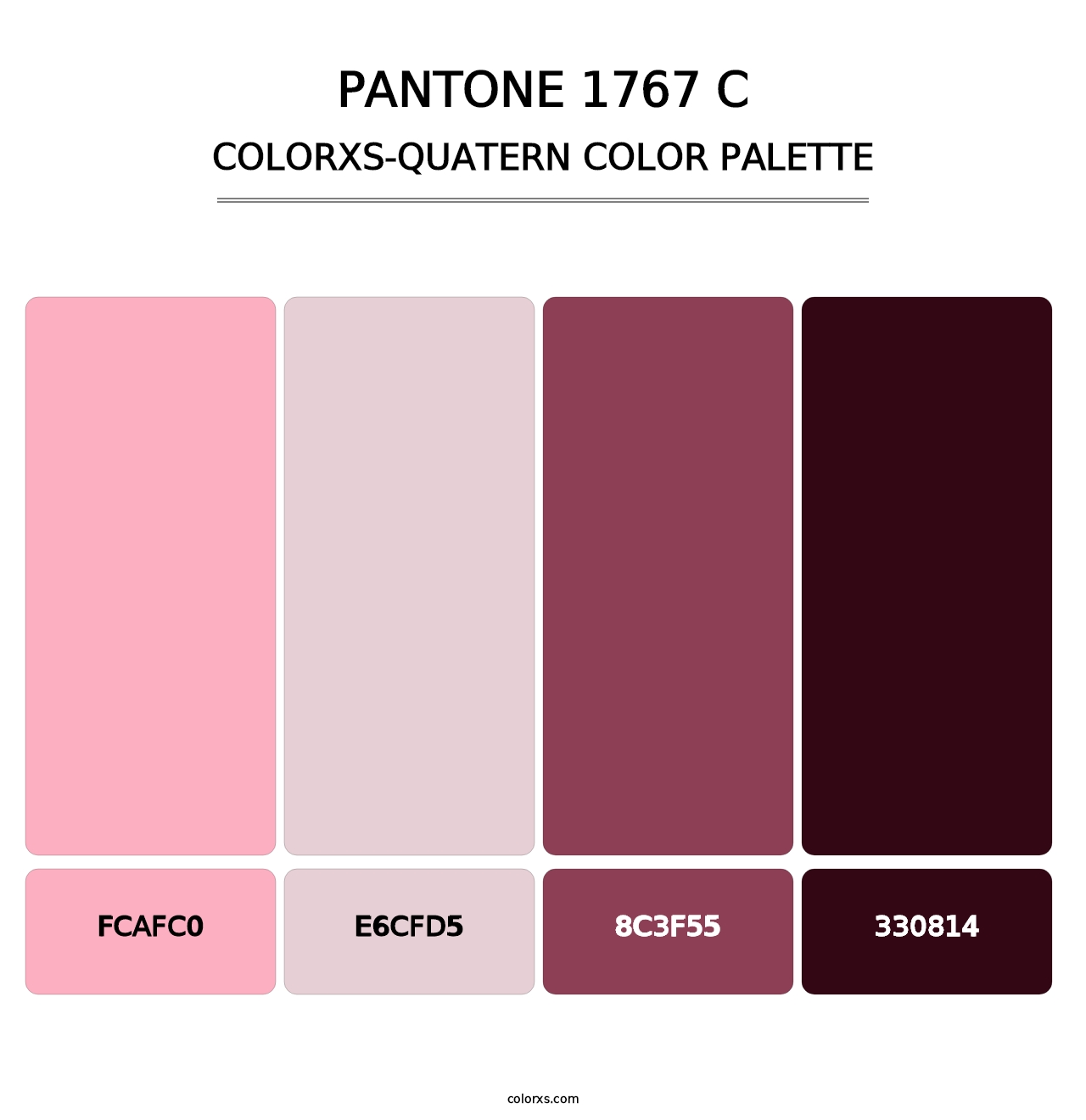 PANTONE 1767 C - Colorxs Quatern Palette