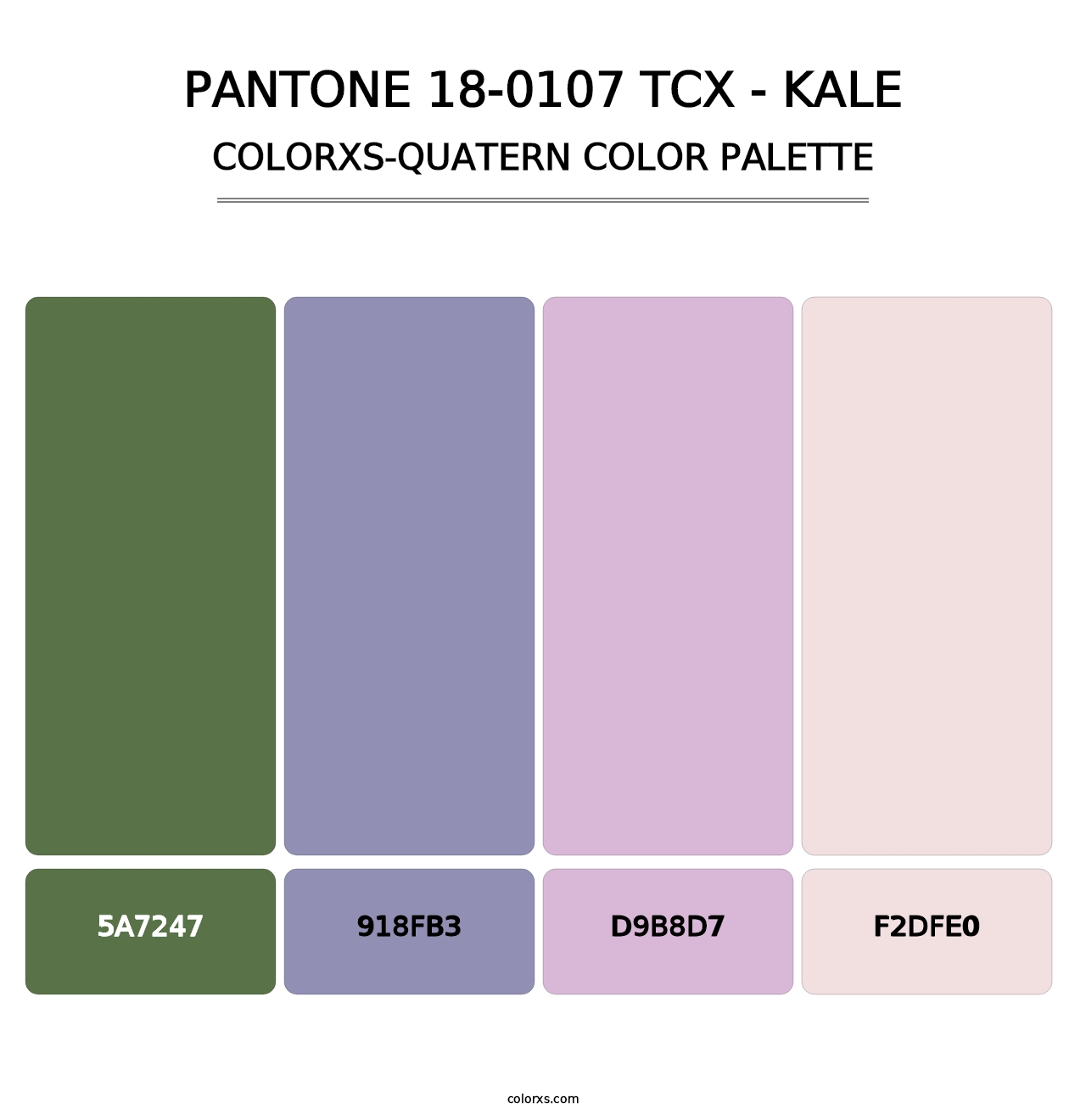 PANTONE 18-0107 TCX - Kale - Colorxs Quatern Palette