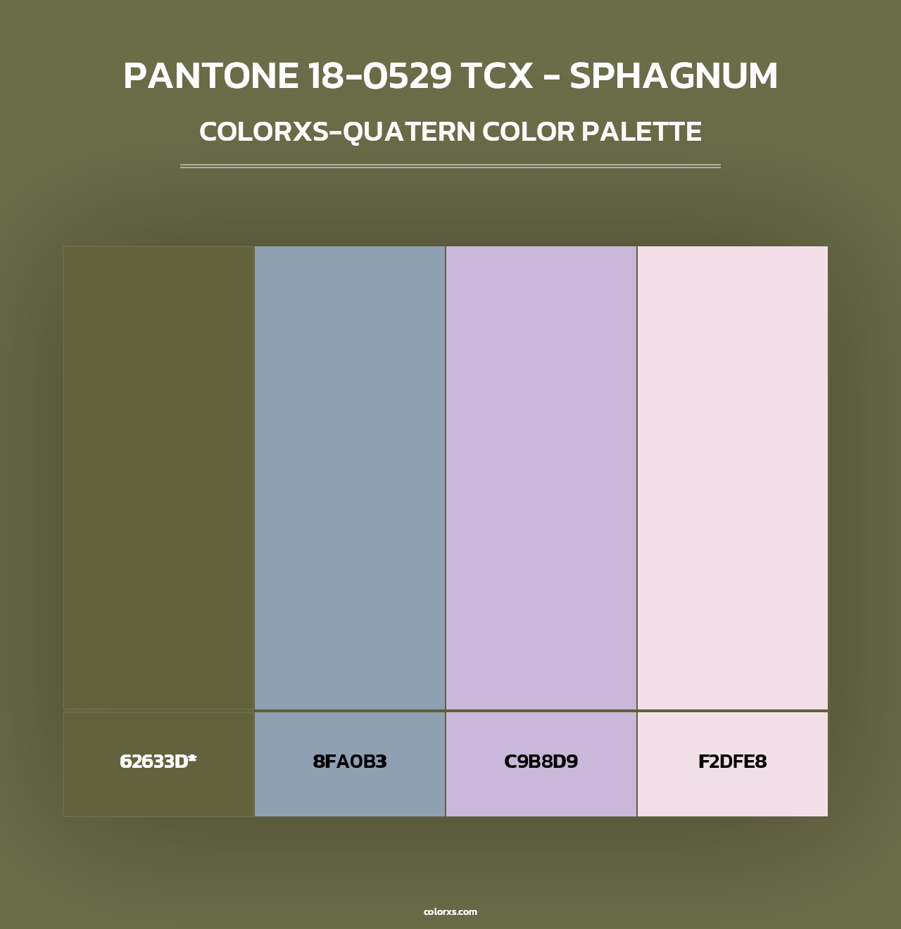 PANTONE 18-0529 TCX - Sphagnum - Colorxs Quad Palette