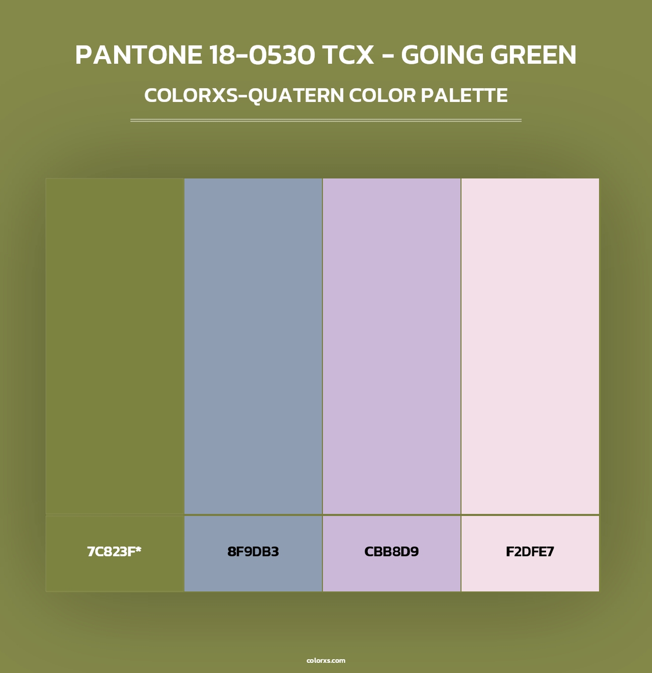 PANTONE 18-0530 TCX - Going Green - Colorxs Quad Palette