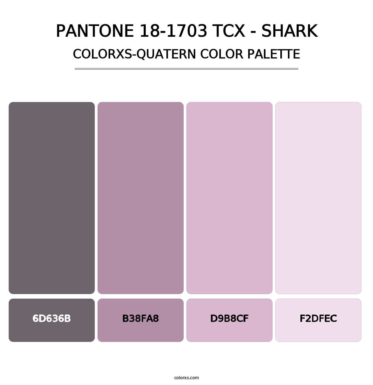 PANTONE 18-1703 TCX - Shark - Colorxs Quatern Palette