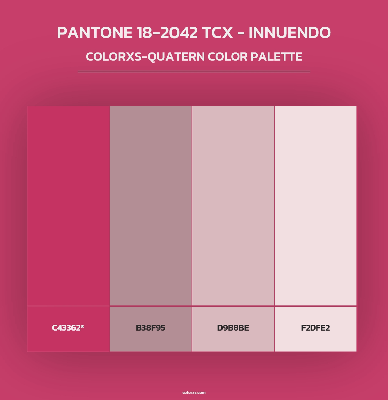 PANTONE 18-2042 TCX - Innuendo - Colorxs Quad Palette
