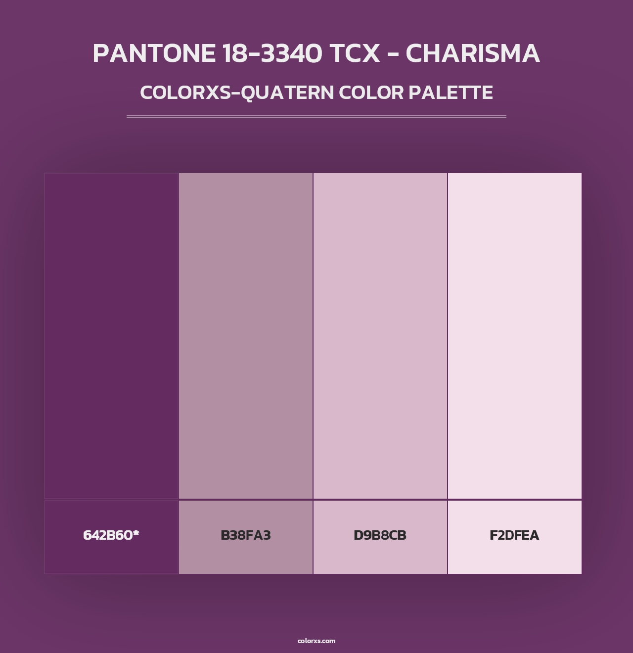 PANTONE 18-3340 TCX - Charisma - Colorxs Quad Palette