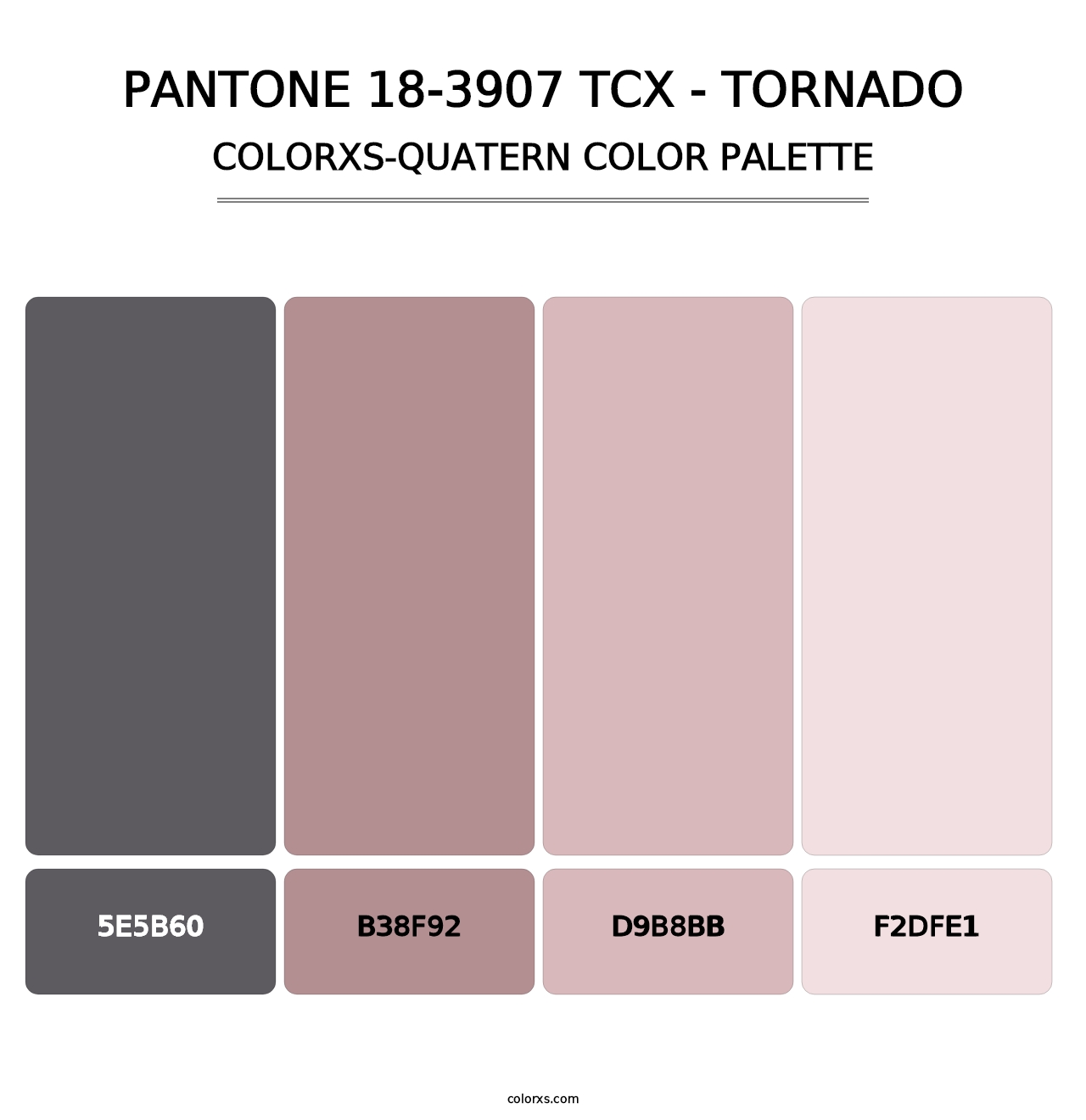 PANTONE 18-3907 TCX - Tornado - Colorxs Quatern Palette