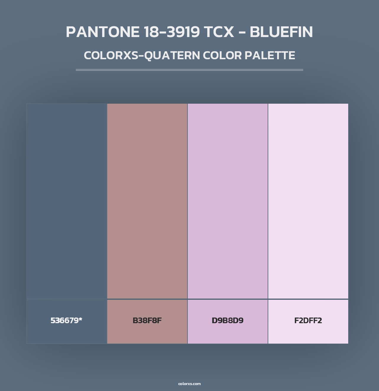 PANTONE 18-3919 TCX - Bluefin - Colorxs Quad Palette