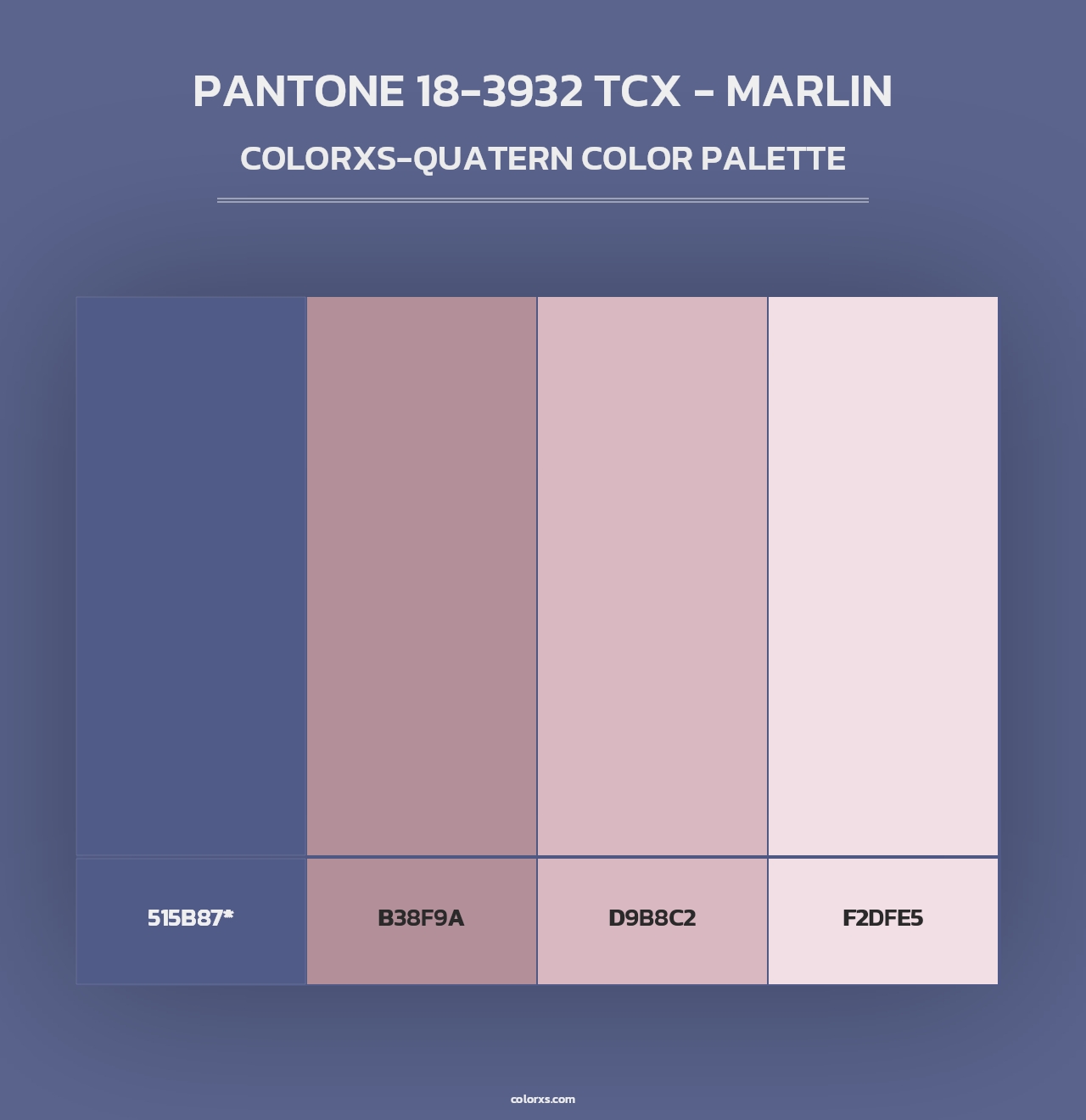 PANTONE 18-3932 TCX - Marlin - Colorxs Quad Palette
