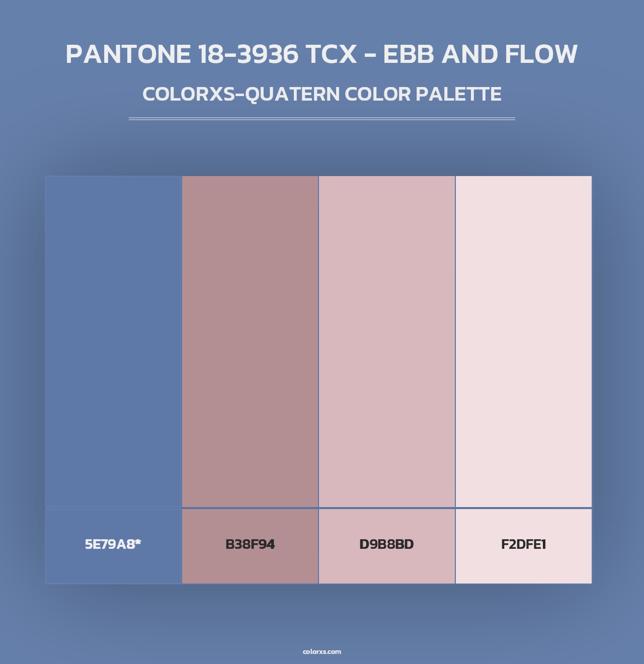 PANTONE 18-3936 TCX - Ebb and Flow - Colorxs Quad Palette