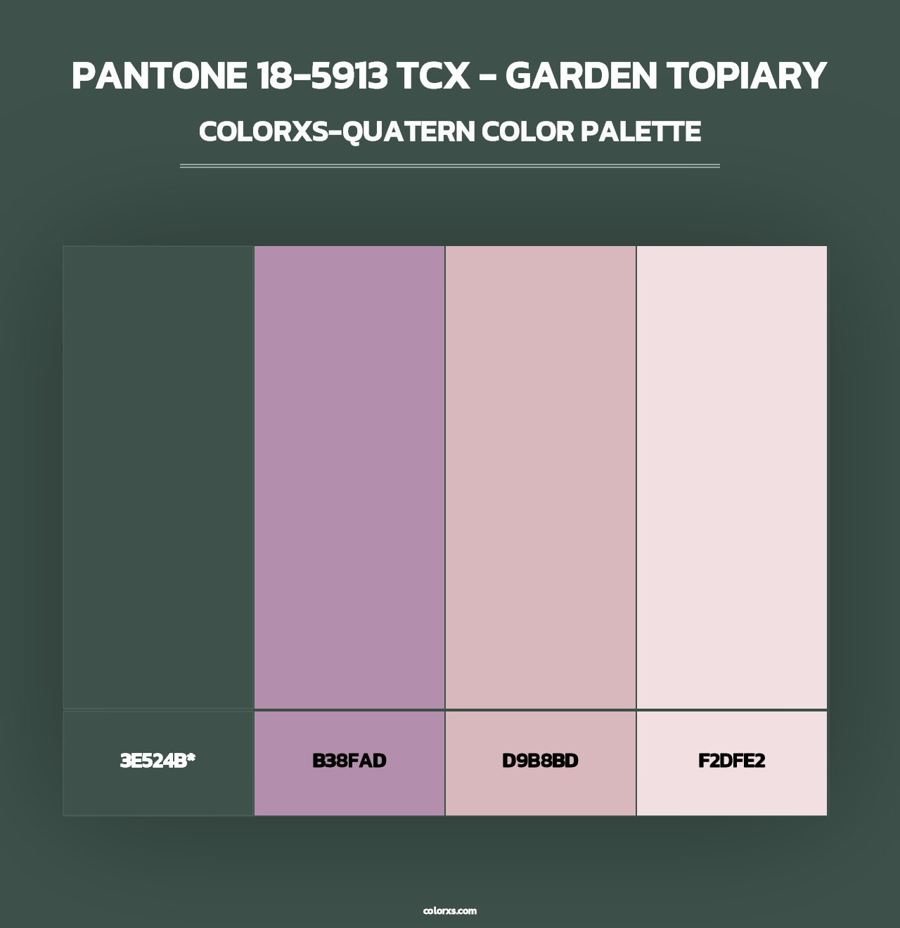 PANTONE 18-5913 TCX - Garden Topiary - Colorxs Quad Palette
