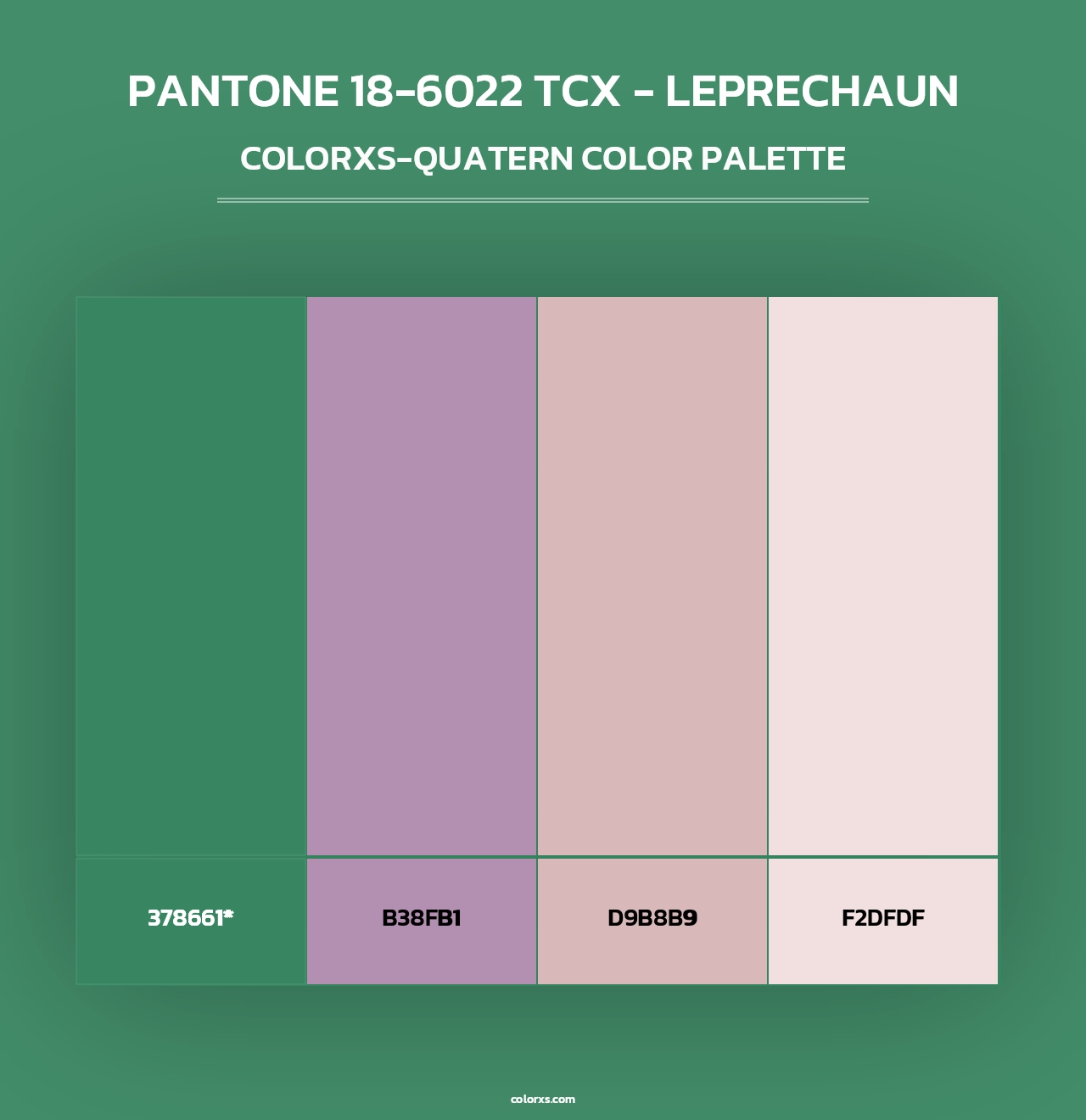 PANTONE 18-6022 TCX - Leprechaun - Colorxs Quad Palette
